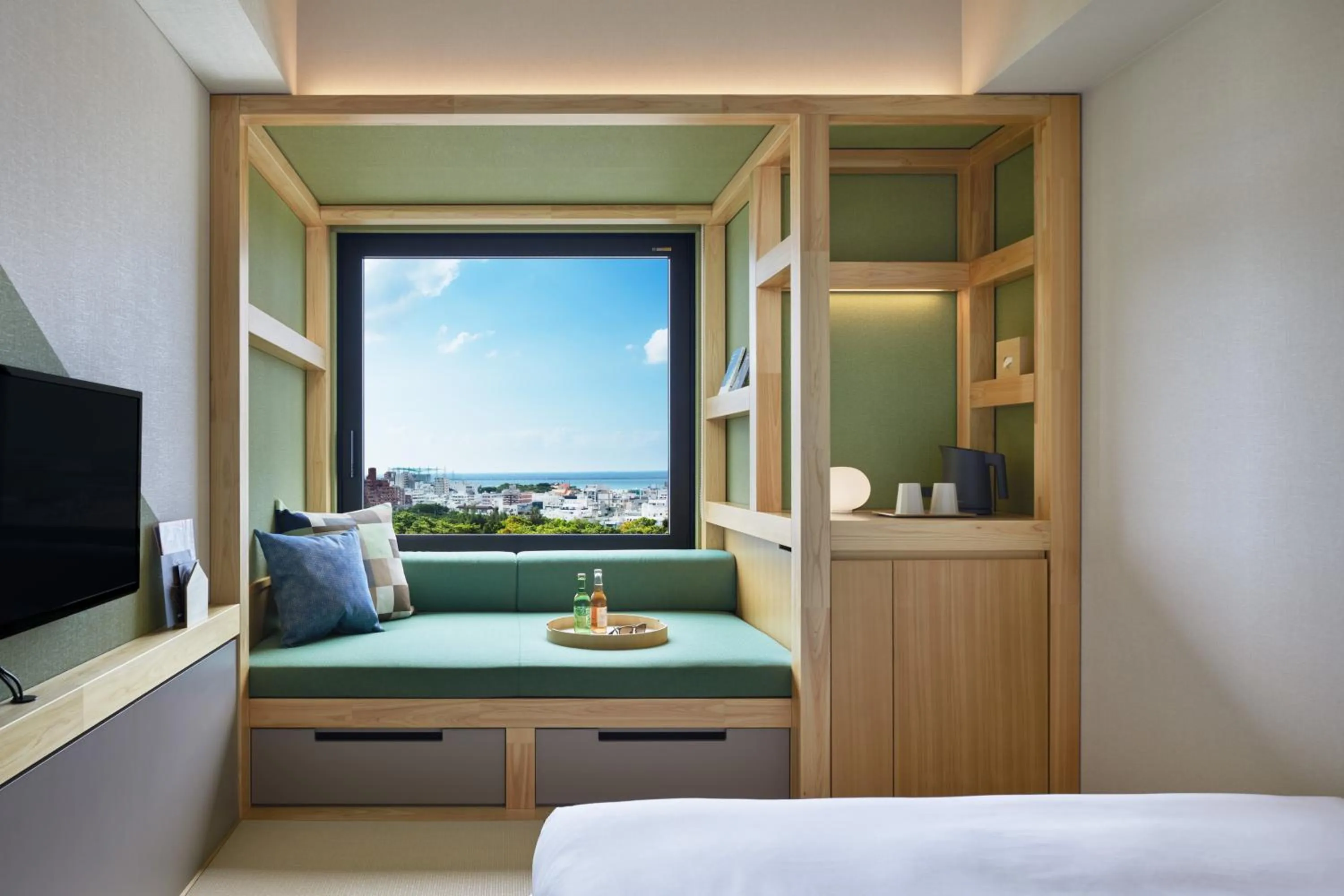 Photo of the whole room, Bed in OMO5 Okinawa Naha by Hoshino Resorts