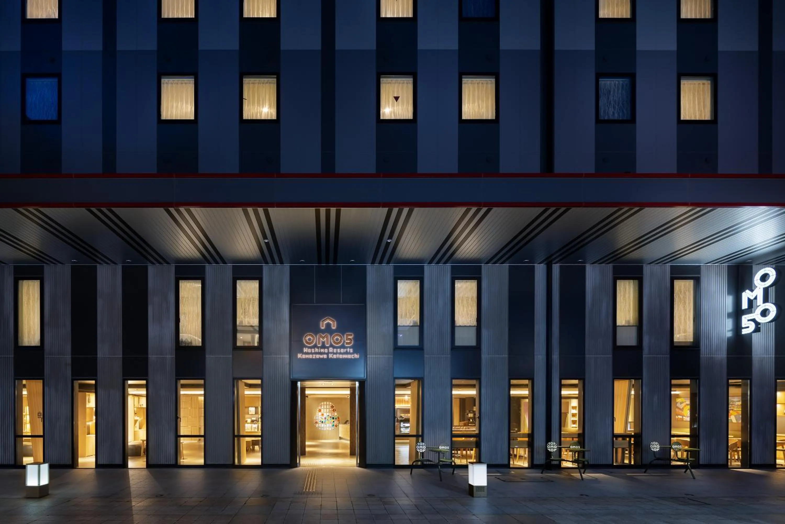 Property building in OMO5 Kanazawa Katamachi by Hoshino Resorts