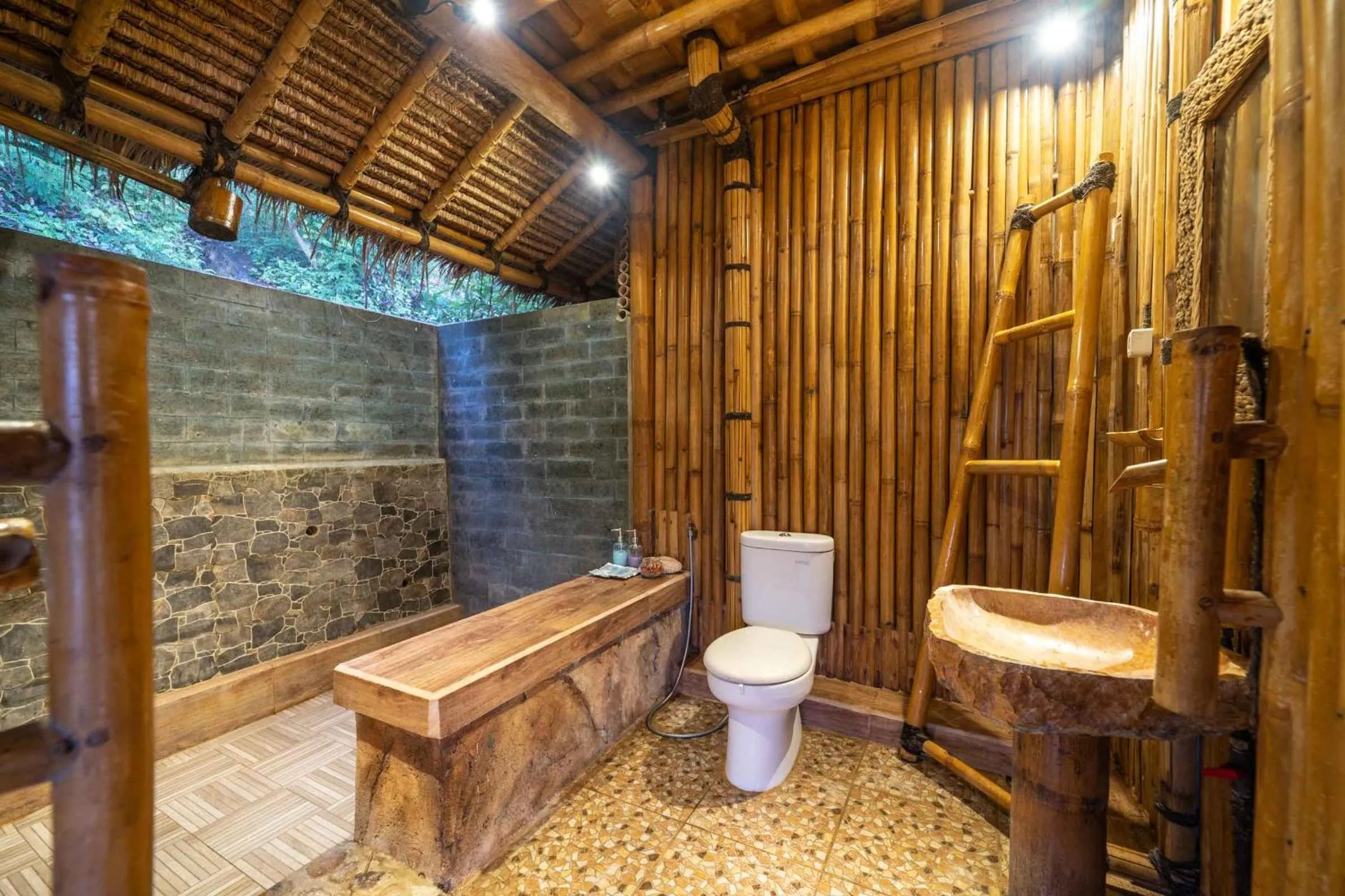 Bathroom in Catappa Village Lombok