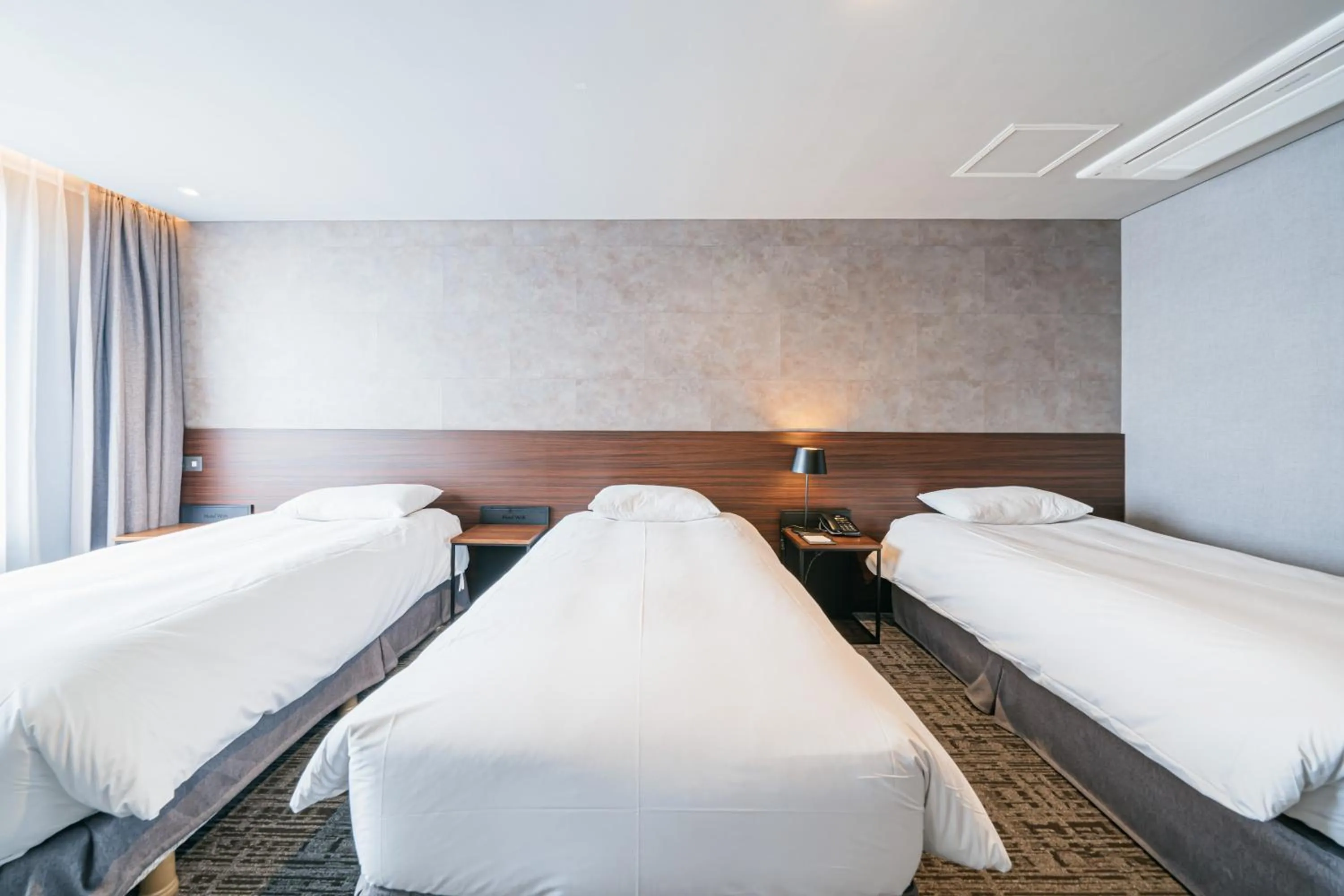 Photo of the whole room, Bed in Hotel With City