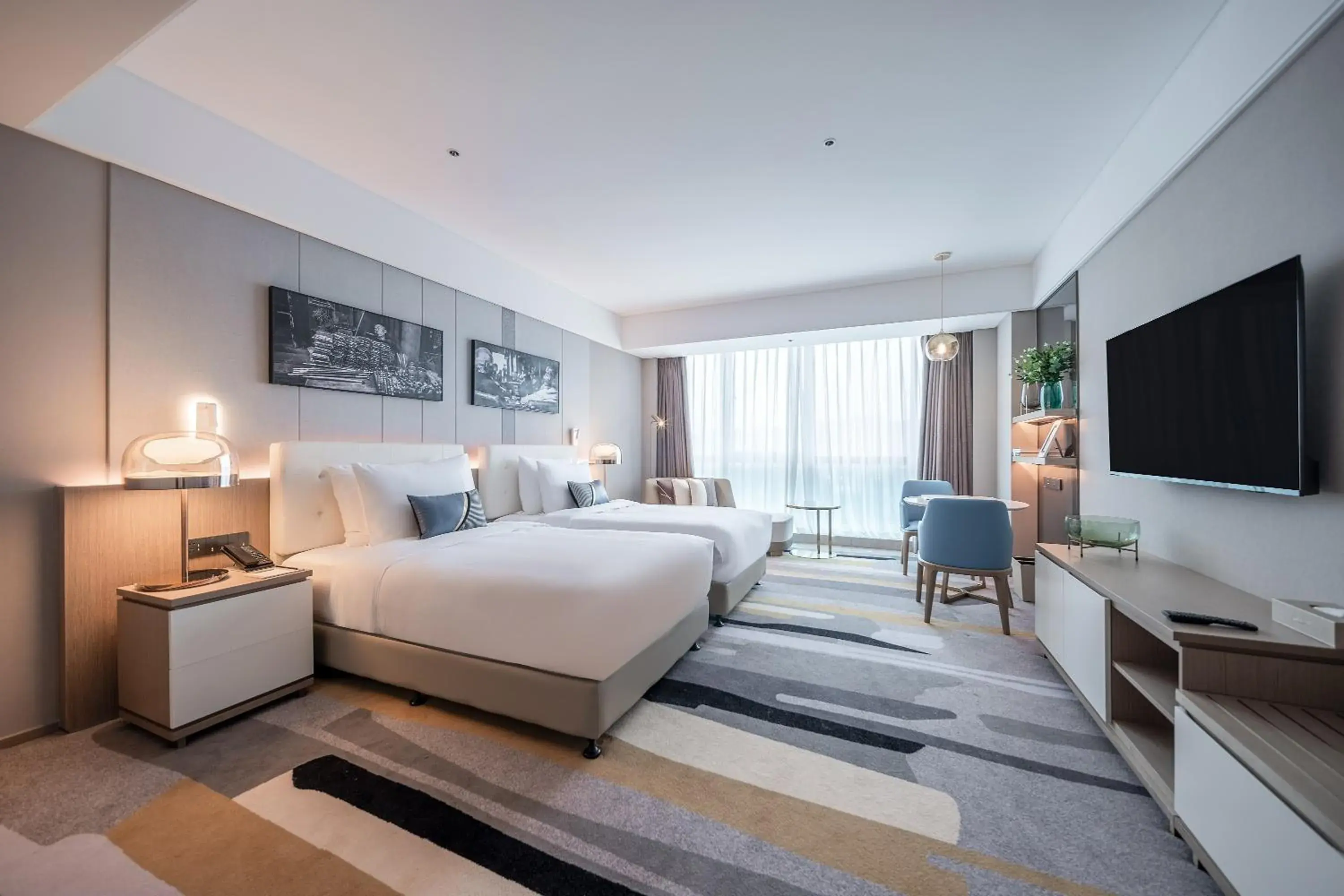 Deluxe Twin Room in Oaks Chengdu at Cultural Heritage Park Deluxe Twin Room in Oaks Chengdu at Cultural Heritage Park