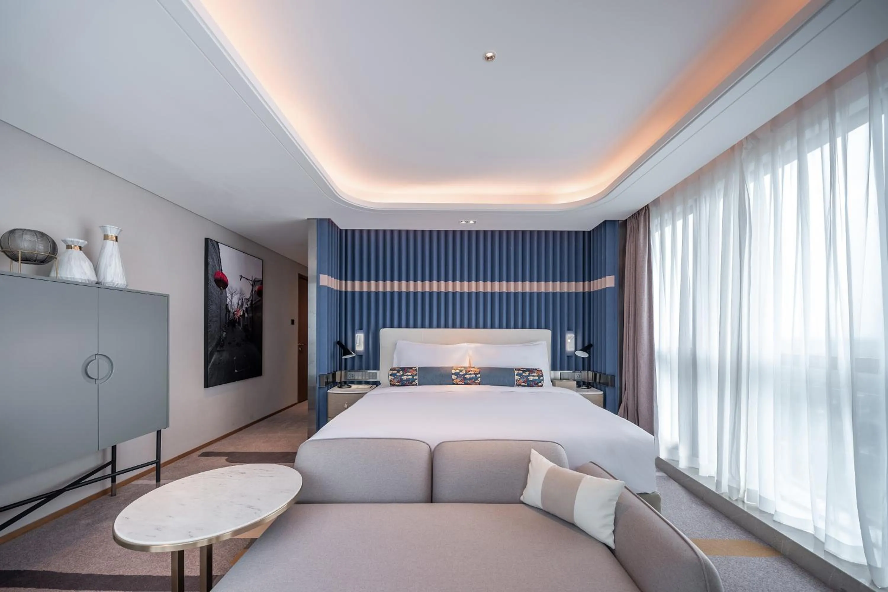 Bedroom, Bed in Oaks Chengdu at Cultural Heritage Park