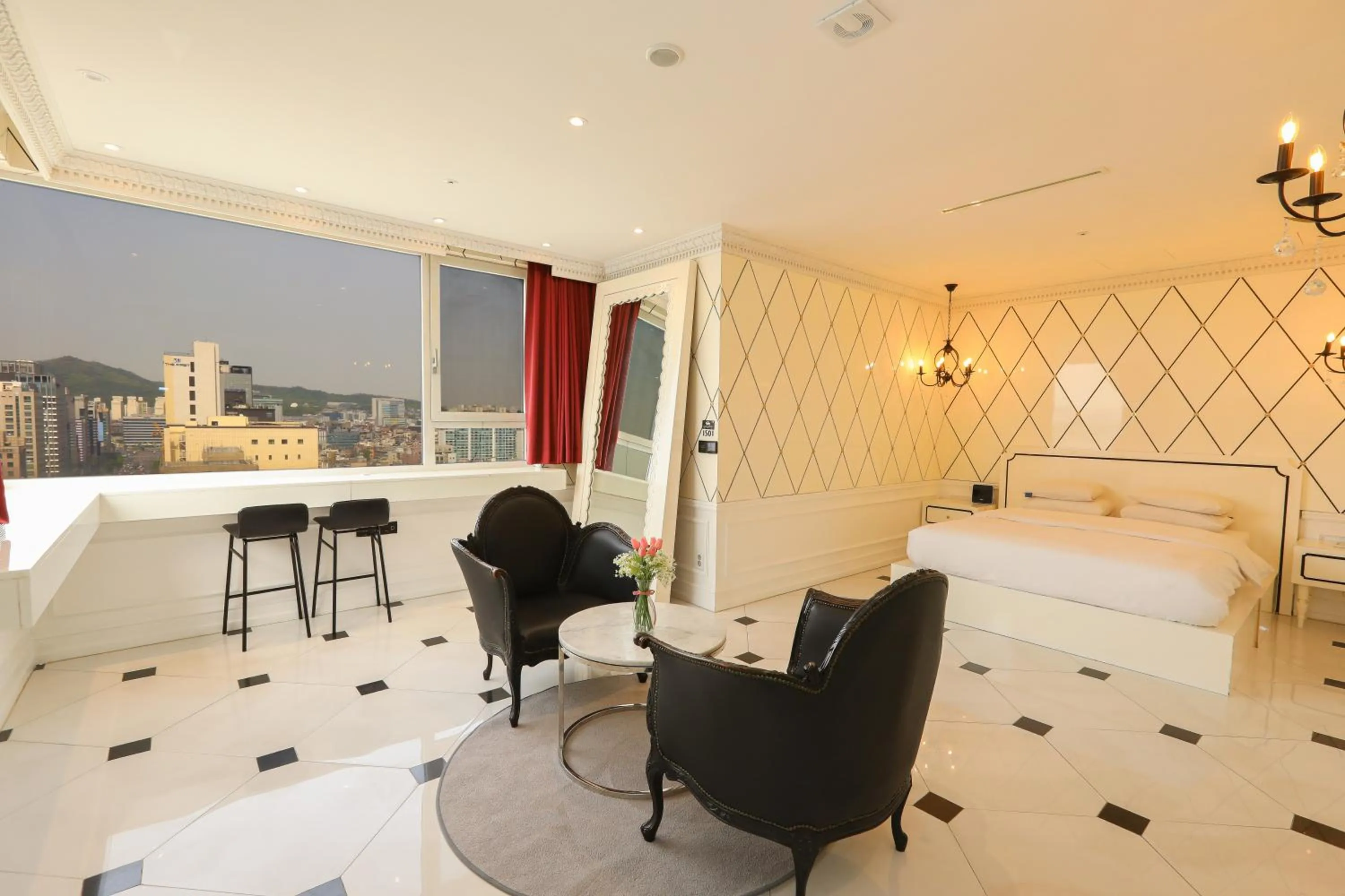 Bed in Hotel The Designers Hongdae