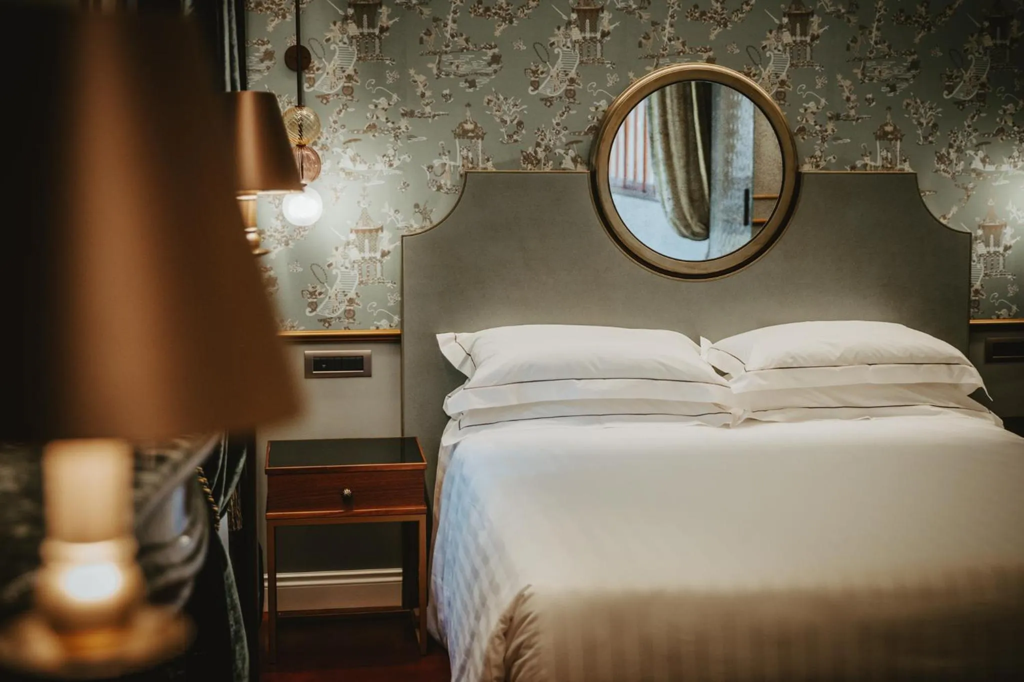 Bed in Hotel Giorgione