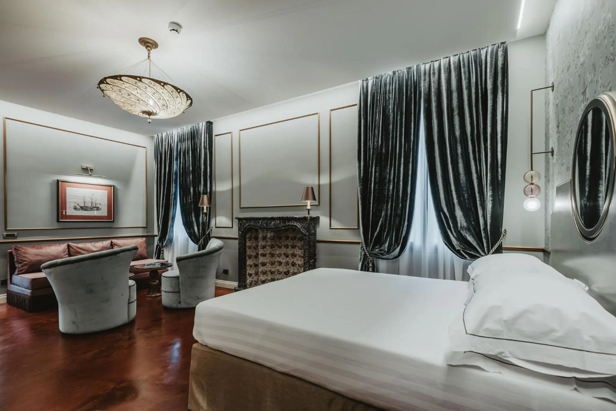 Bed in Hotel Giorgione