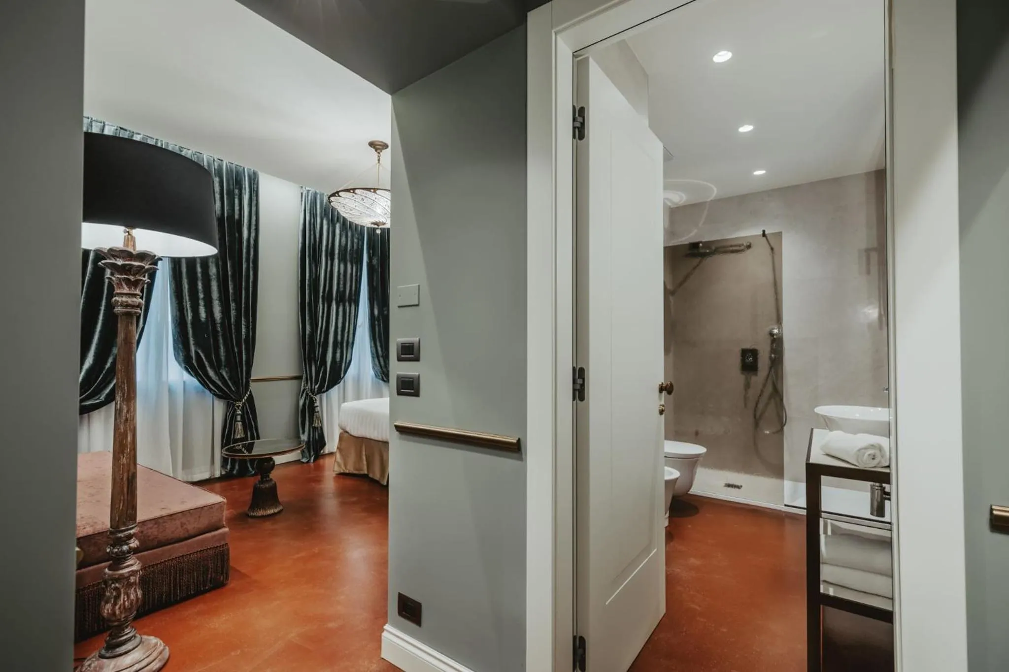 Bed in Hotel Giorgione