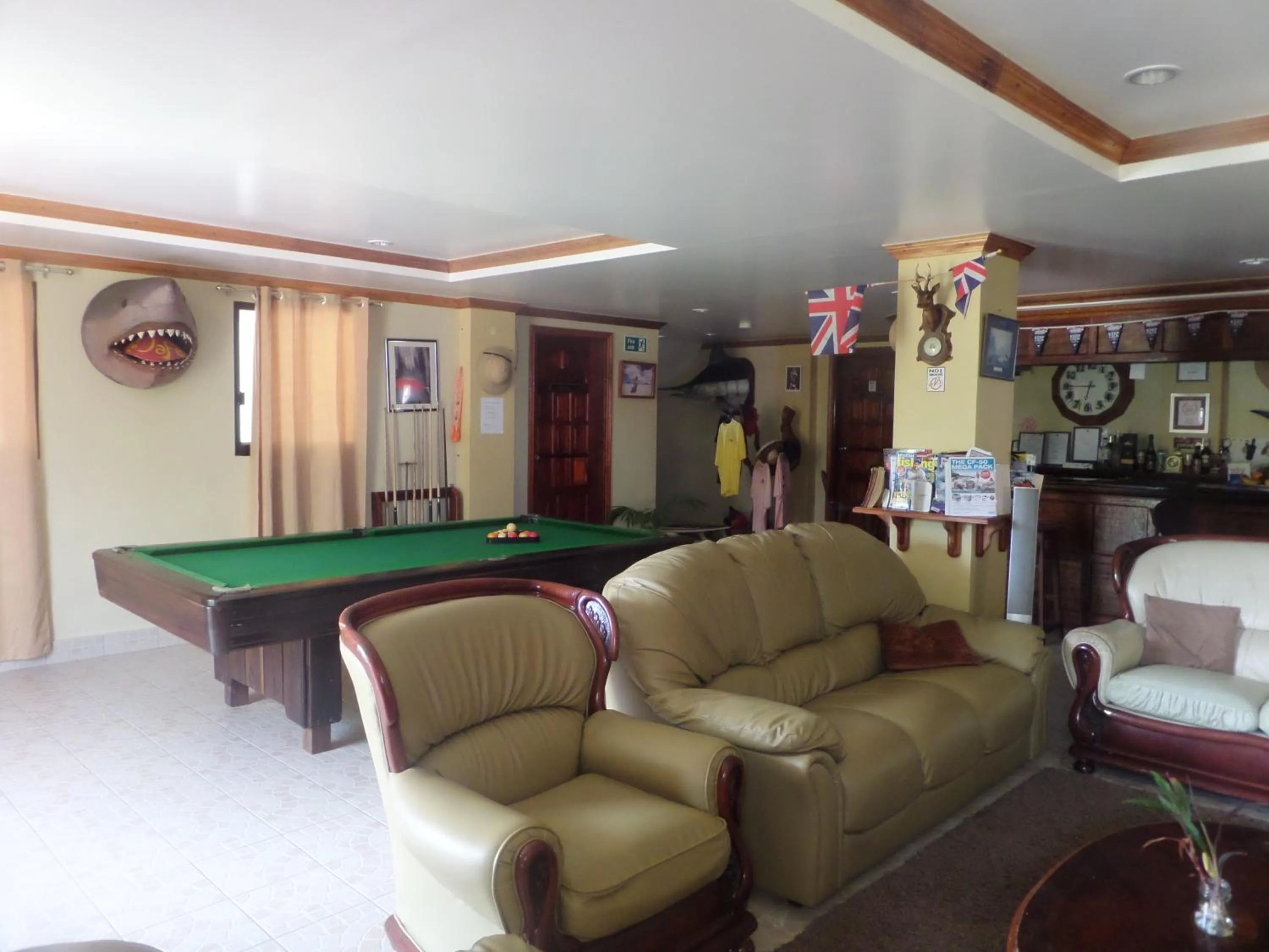 Lobby or reception in Sailfishbay Surf And Big Game Fishing Lodge