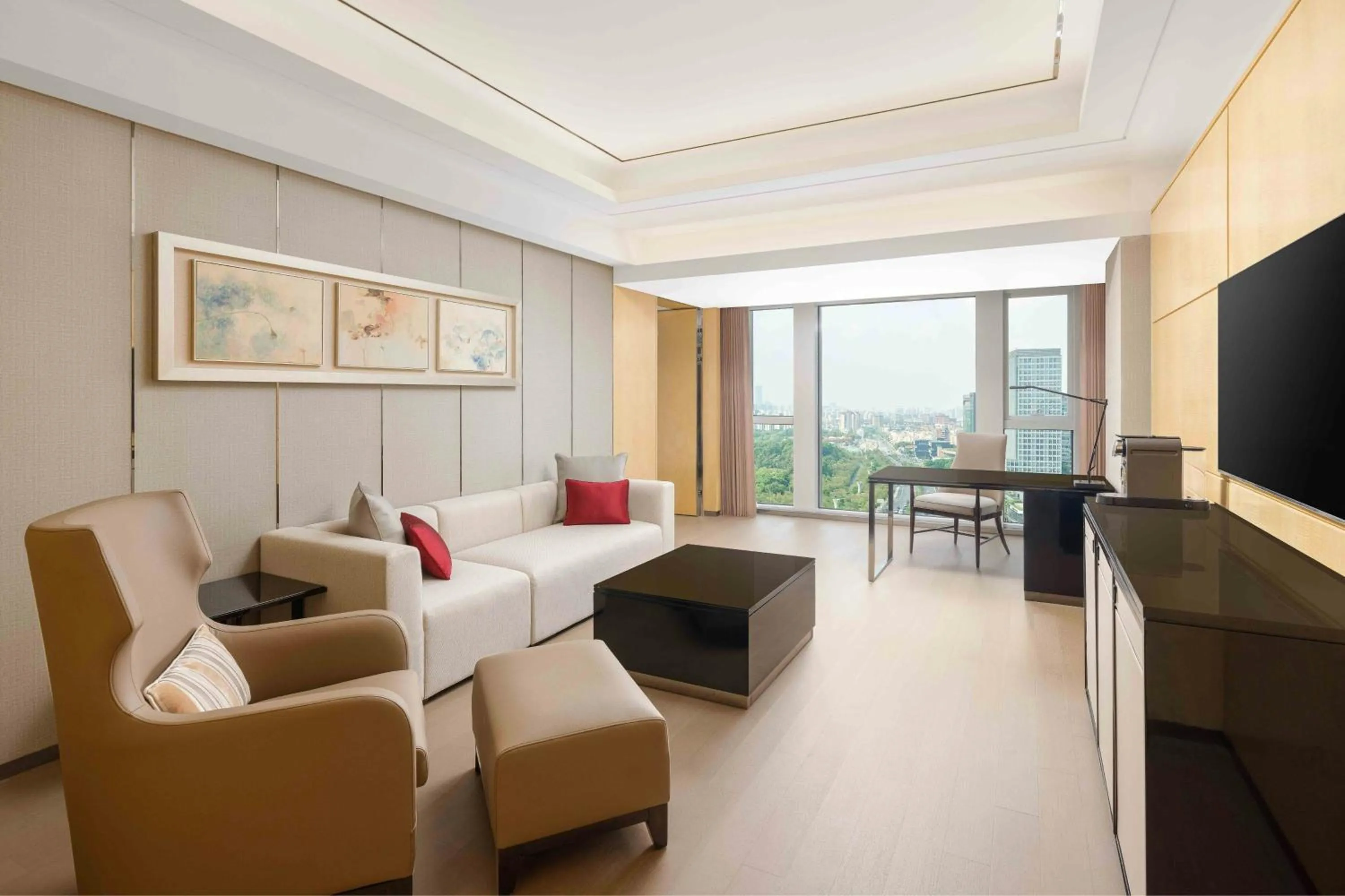 Living room in Shanghai Marriott Hotel Parkview