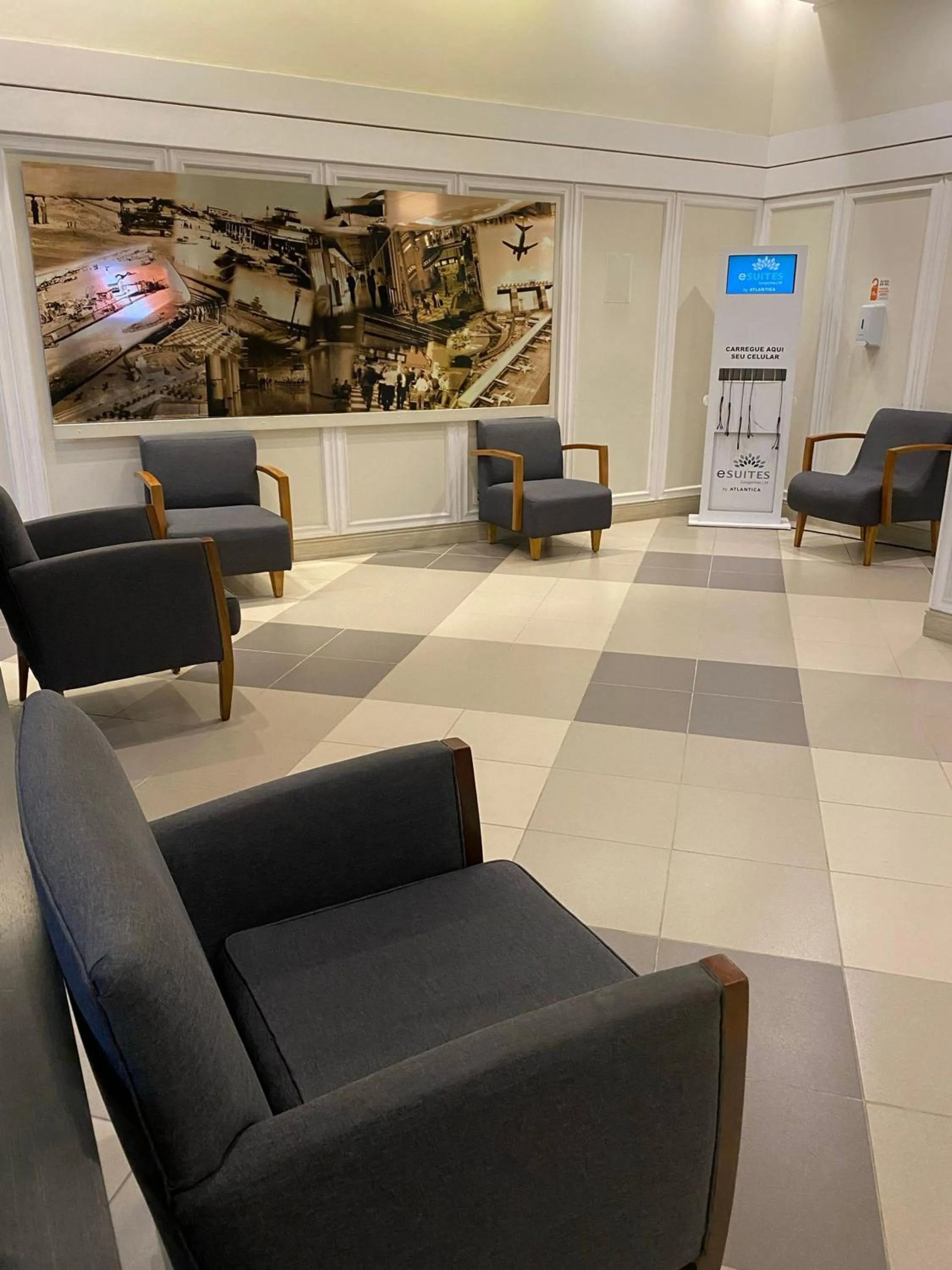 Lobby or reception in Suite Luxo Flat Hotel Aeroporto Congonhas 1503