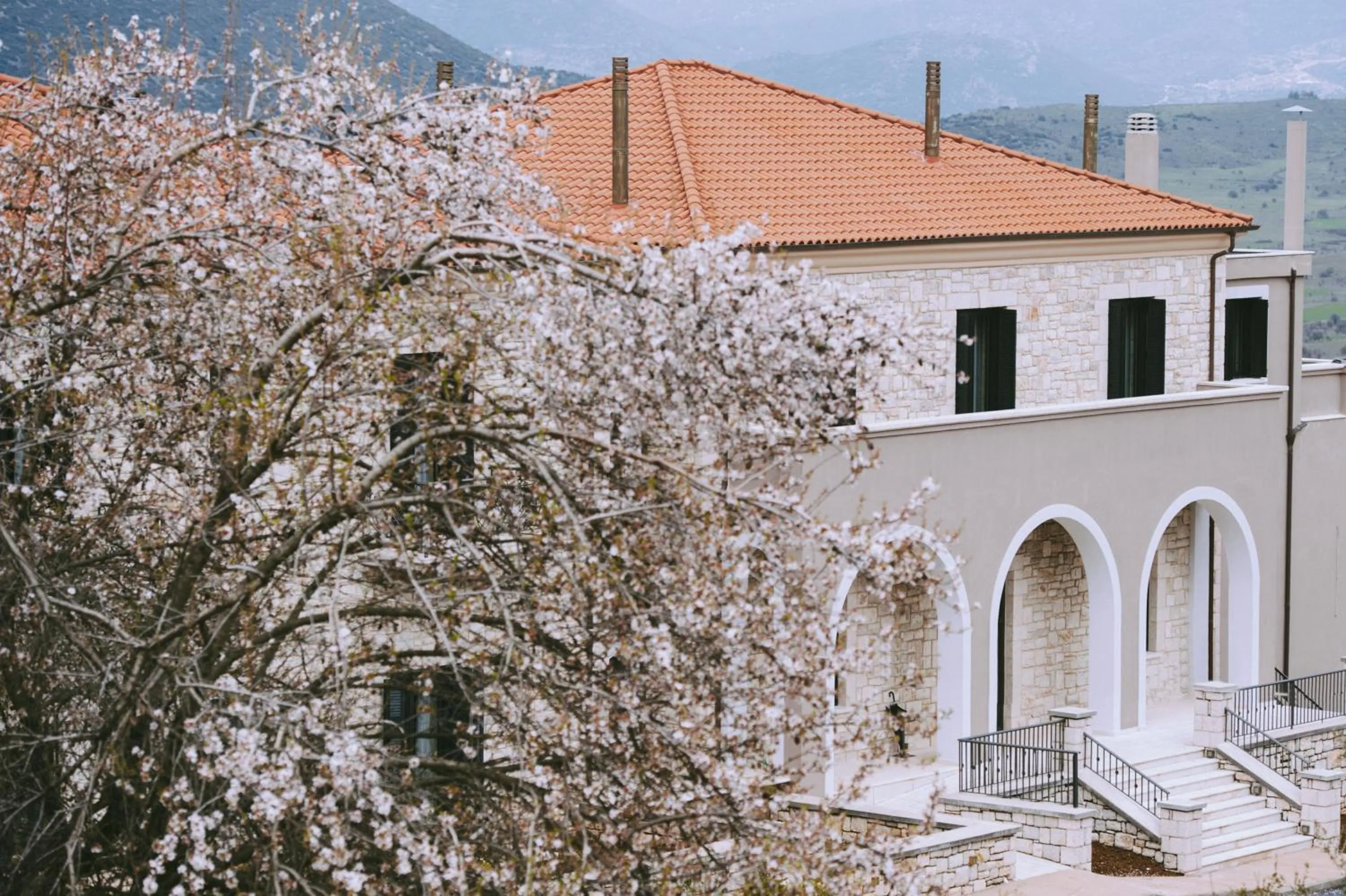 Facade/entrance in Levidi Suites
