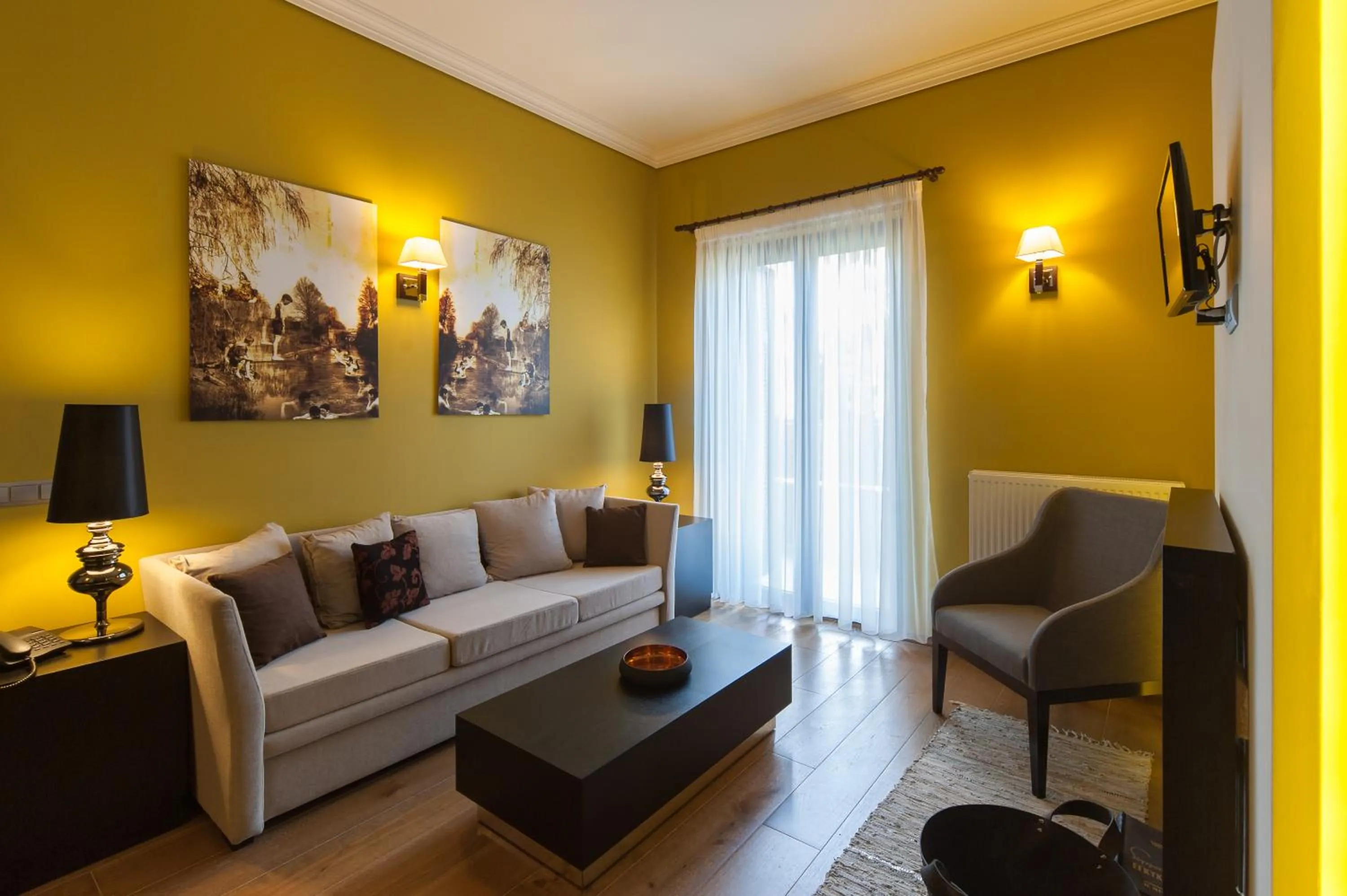 Living room in Levidi Suites