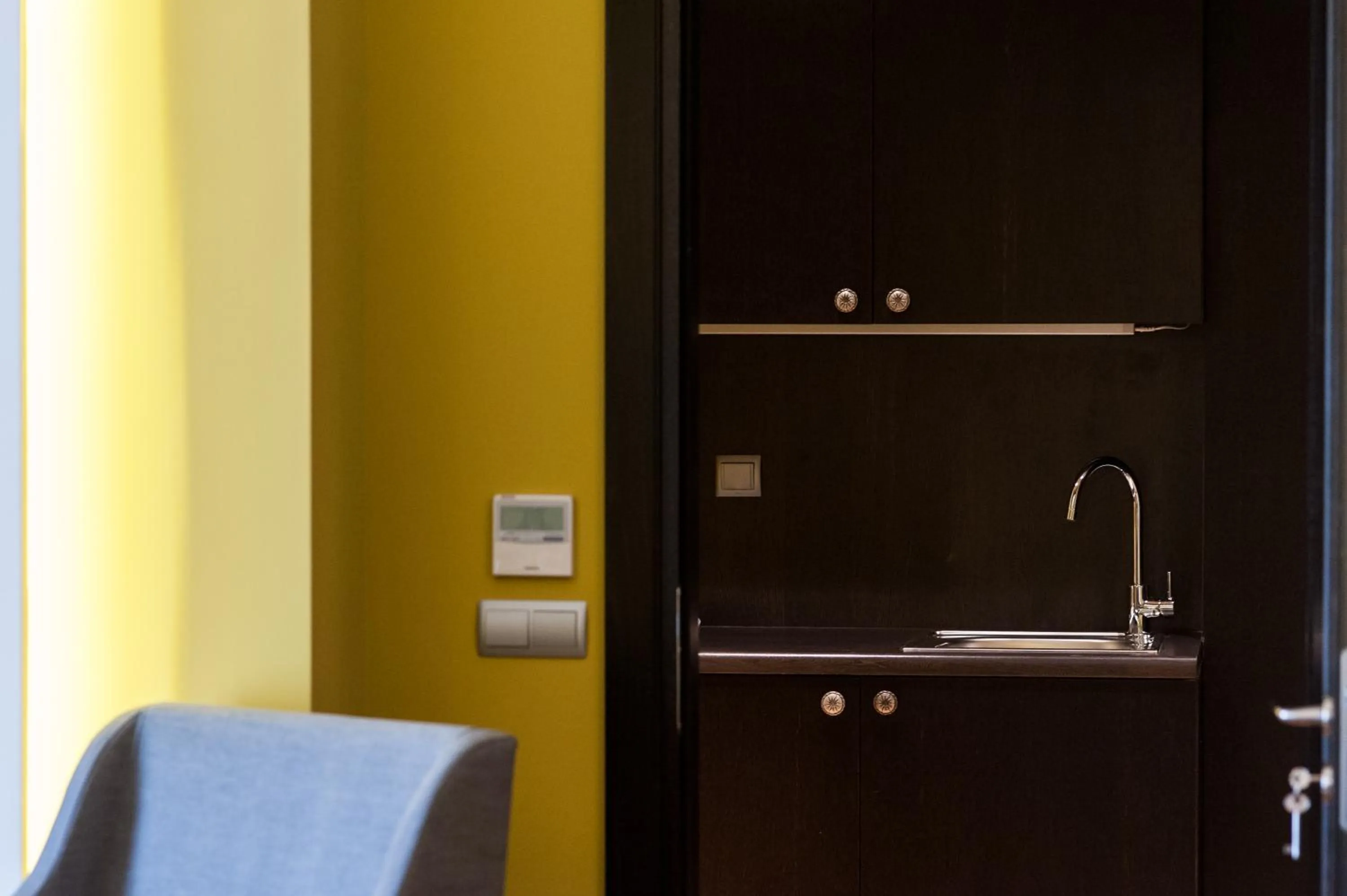 Kitchen or kitchenette in Levidi Suites