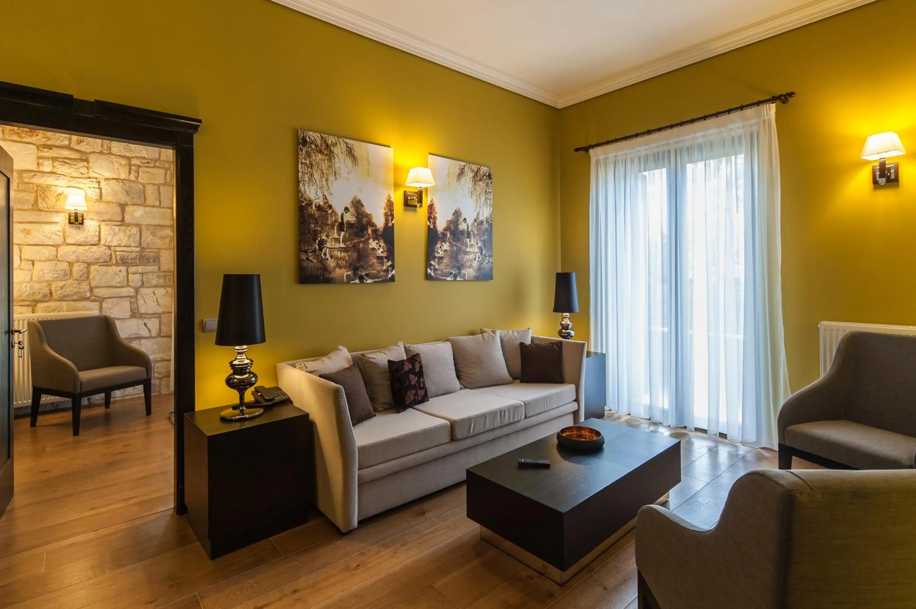 Living room in Levidi Suites