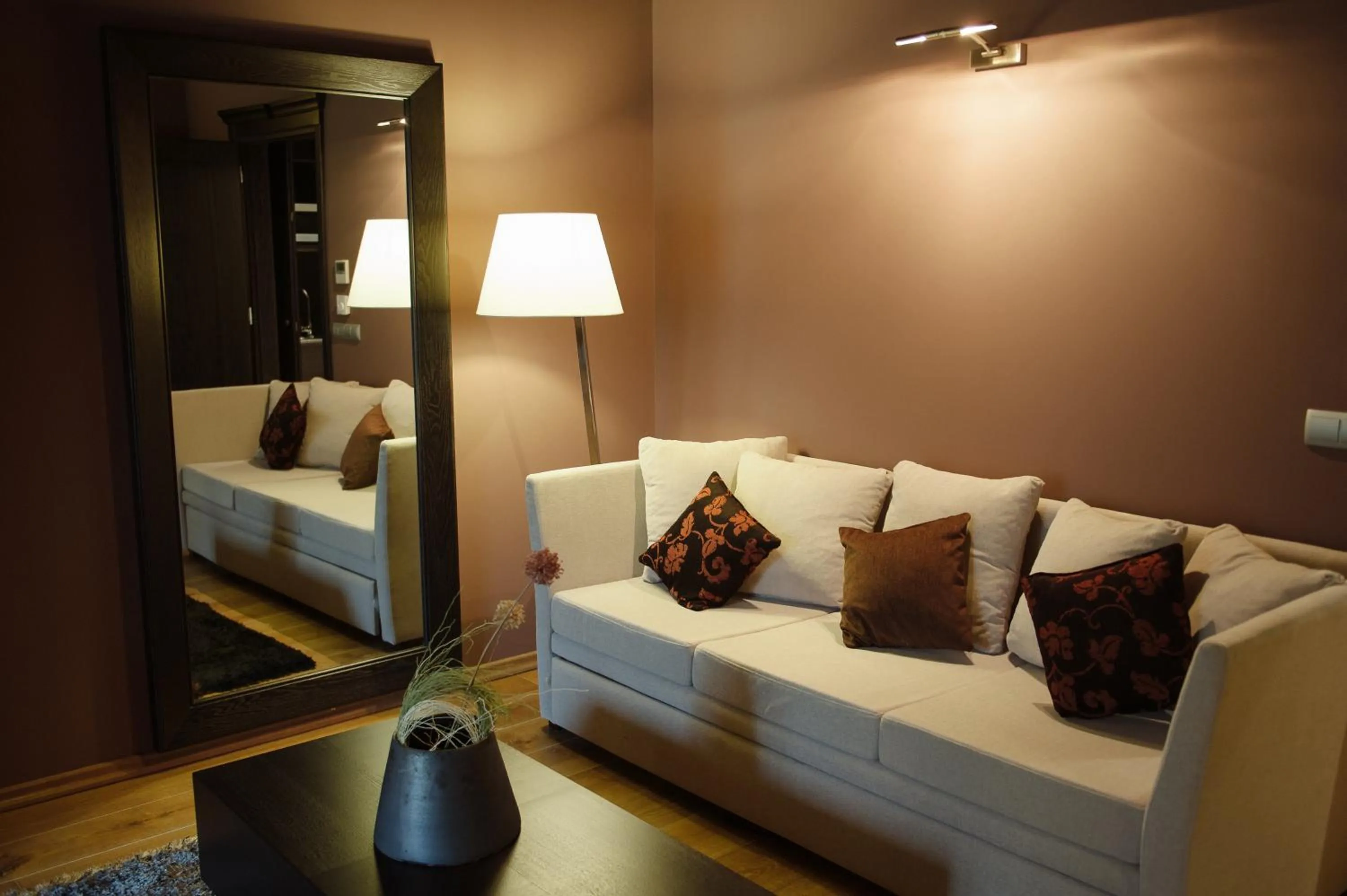 Living room, Bed in Levidi Suites