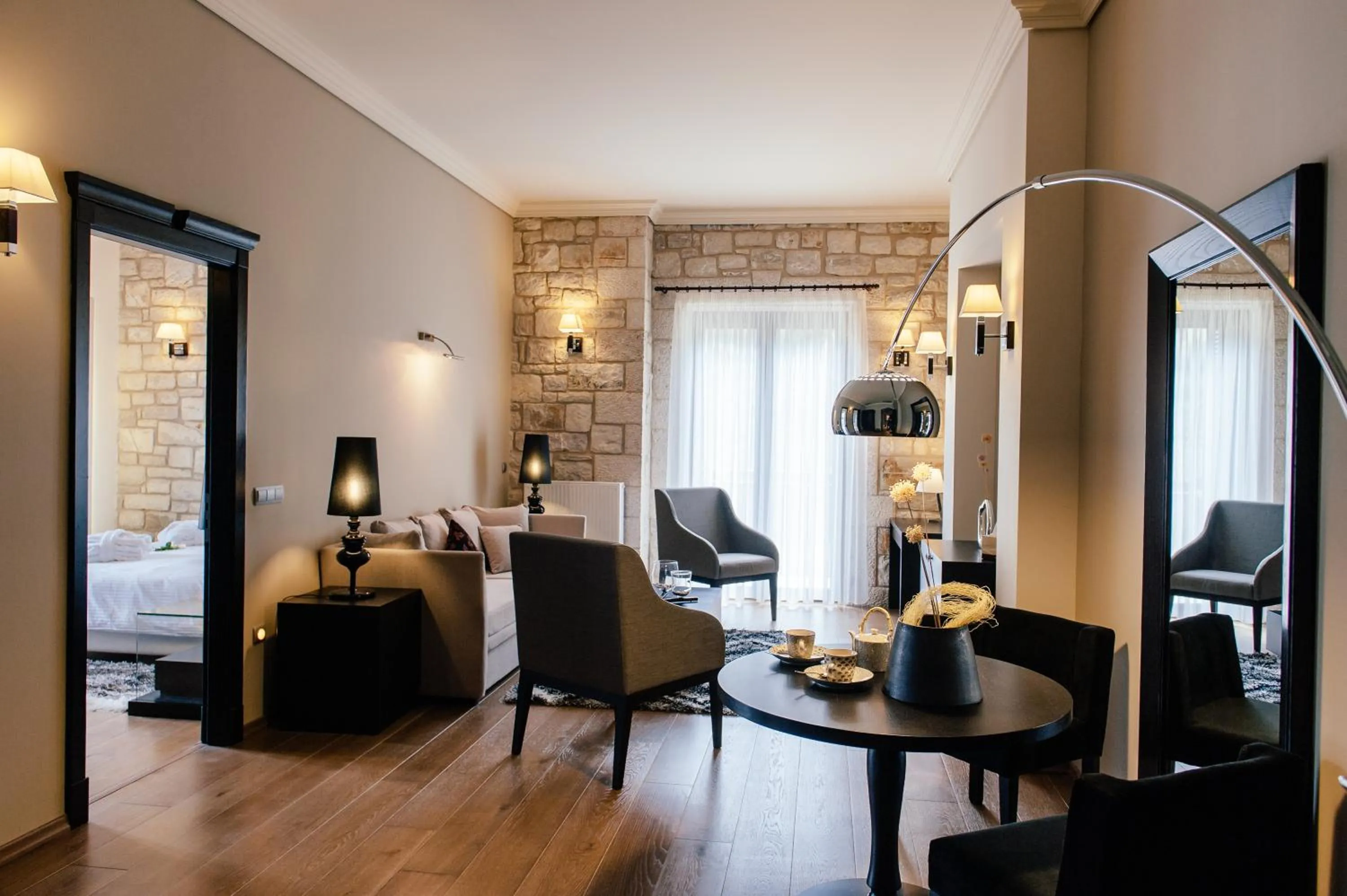 Living room in Levidi Suites