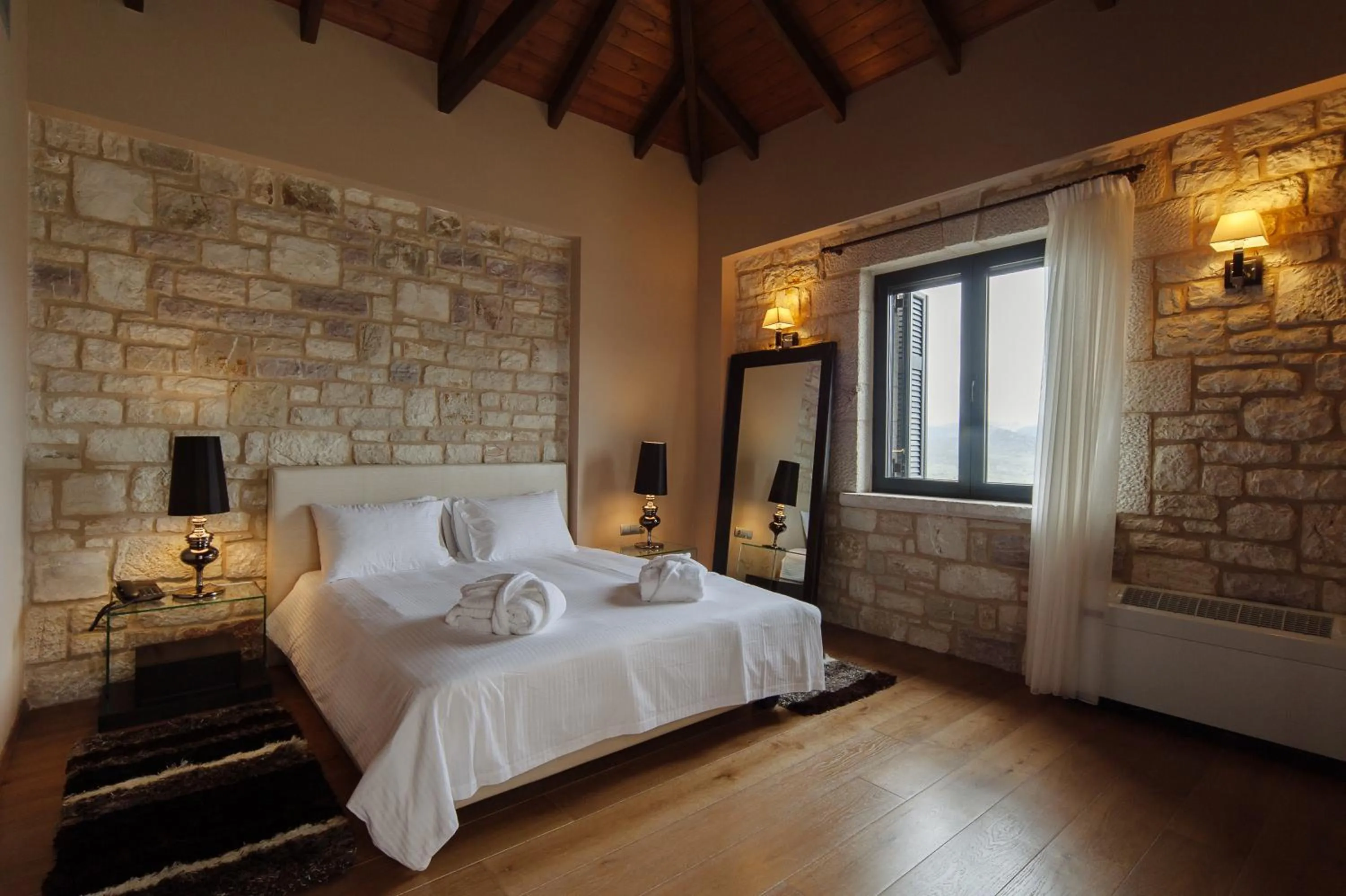 Decorative detail, Bed in Levidi Suites