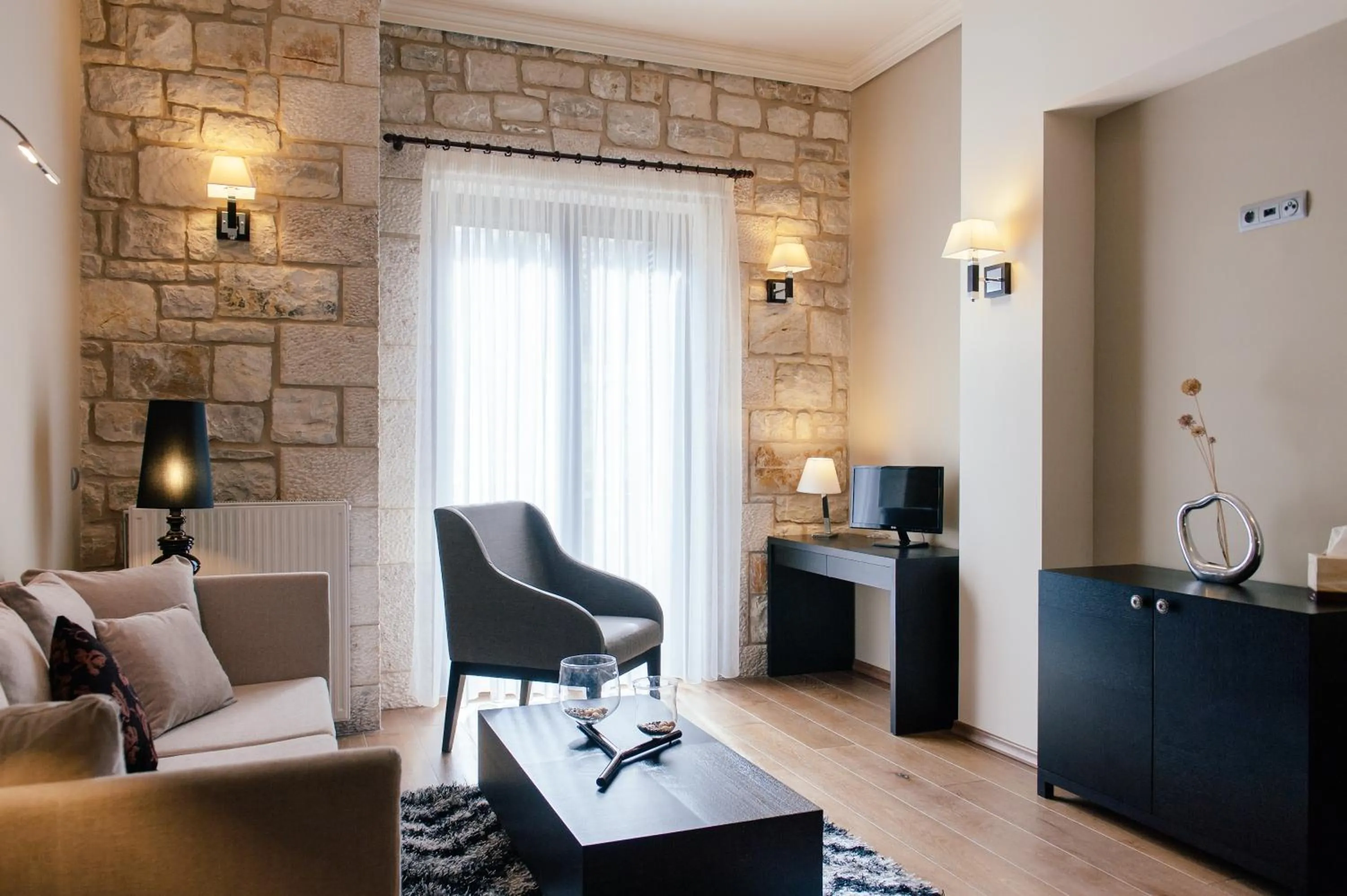 Living room in Levidi Suites