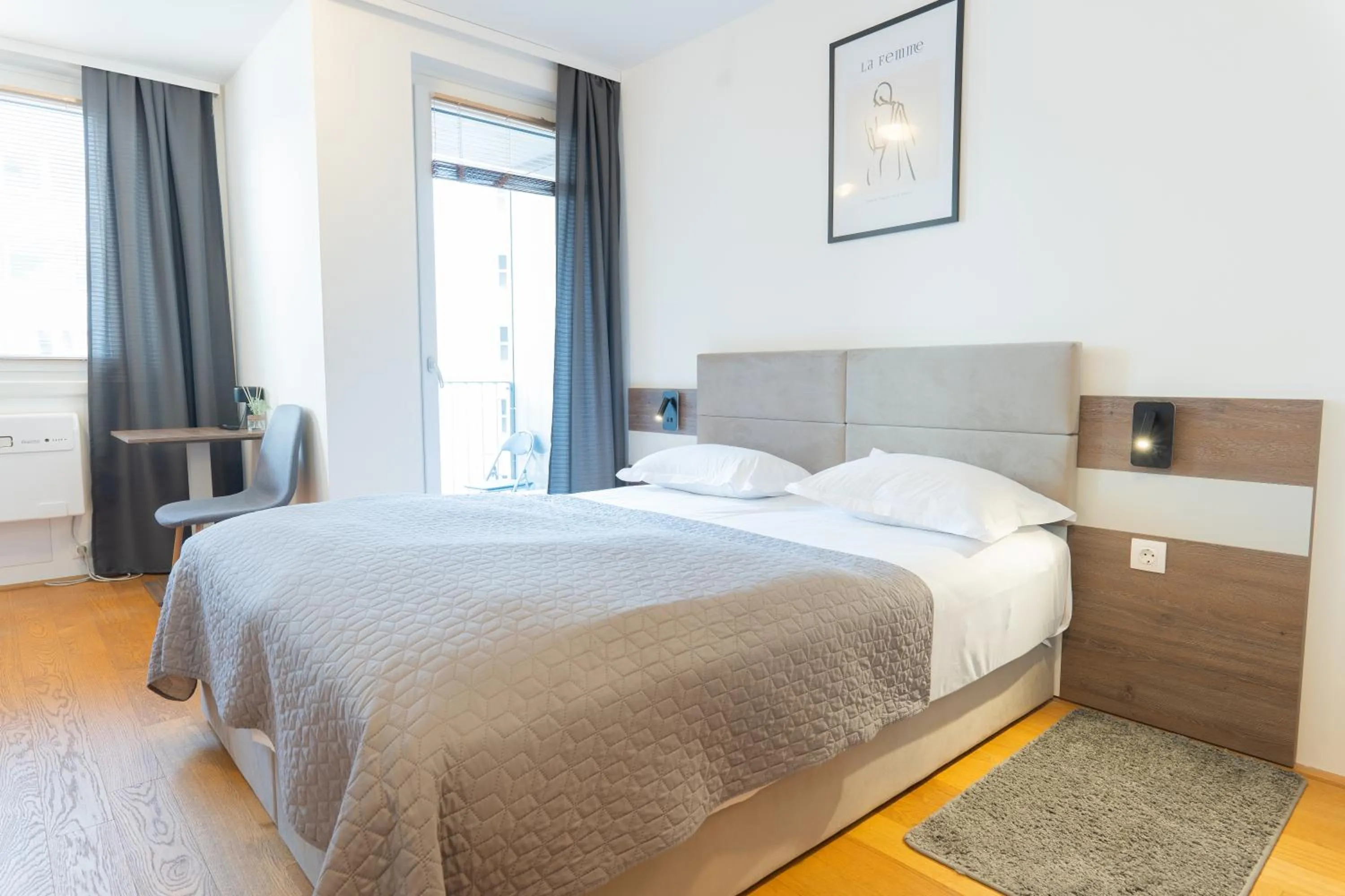 Bed in Hotel Triester