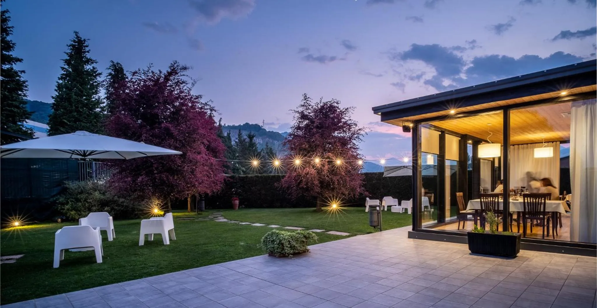 Garden view in Draconerium Hotel