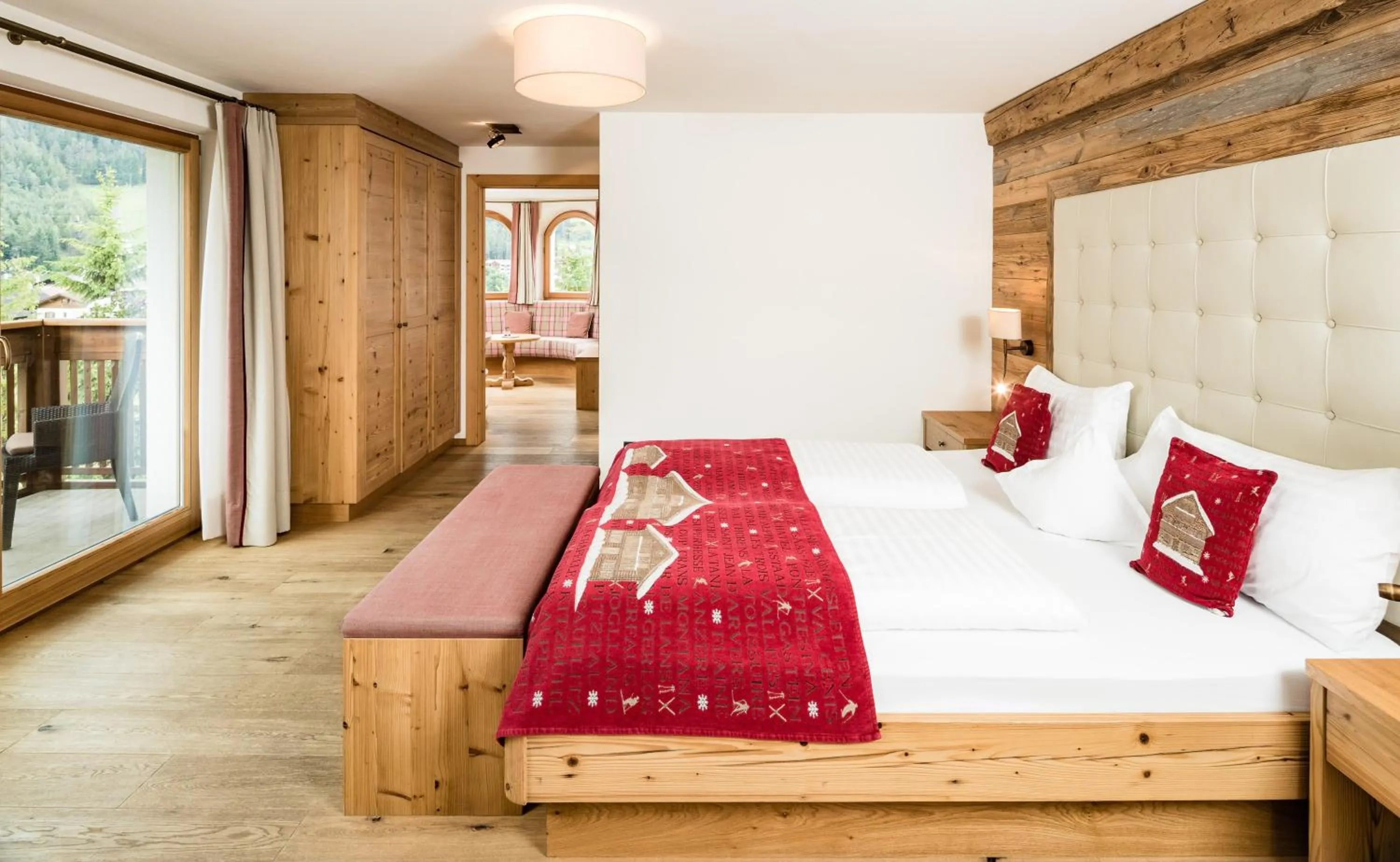 Photo of the whole room, Bed in Almhof Hotel Call