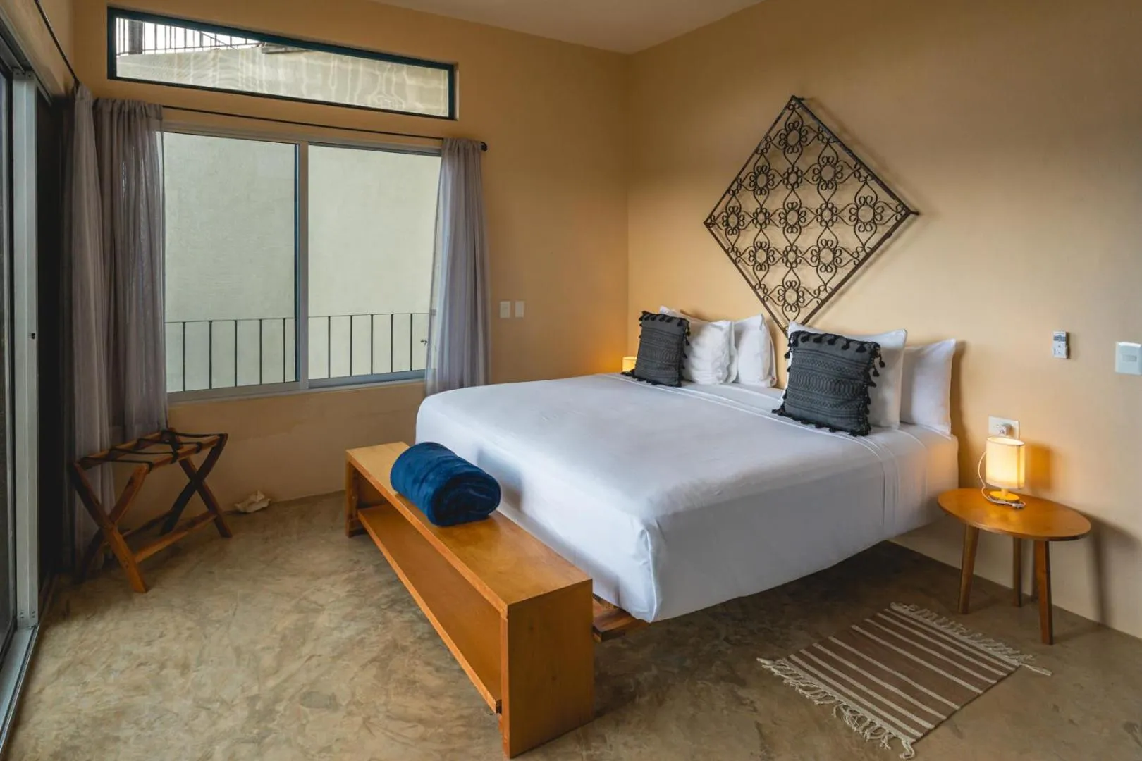 Bedroom, Bed in Casa Mia El Cuyo Eco Beach Boutique Hotel