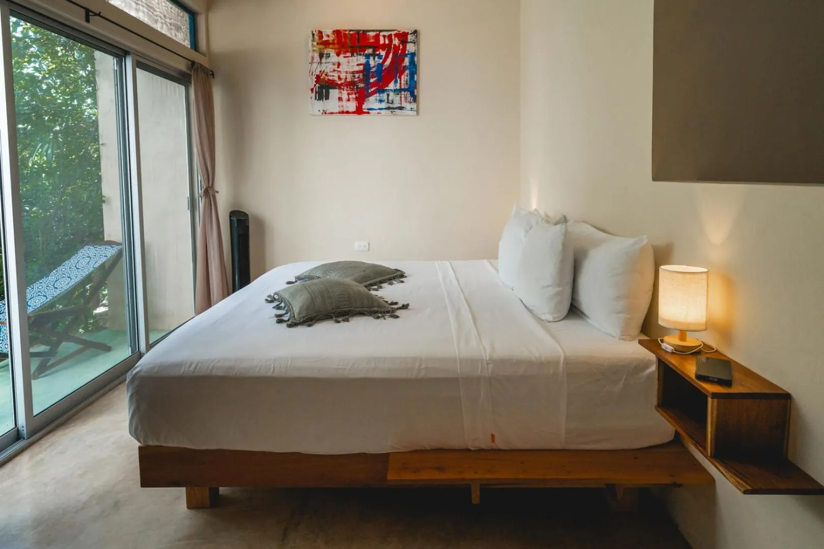 Bed in Casa Mia El Cuyo Eco Beach Boutique Hotel