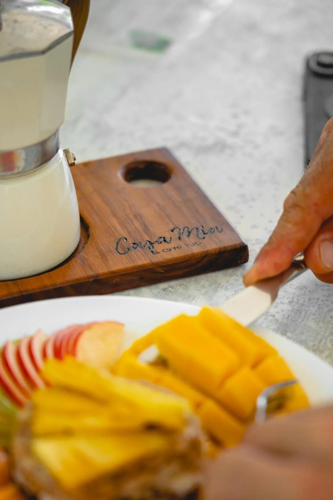 Restaurant/places to eat in Casa Mia El Cuyo Eco Beach Boutique Hotel