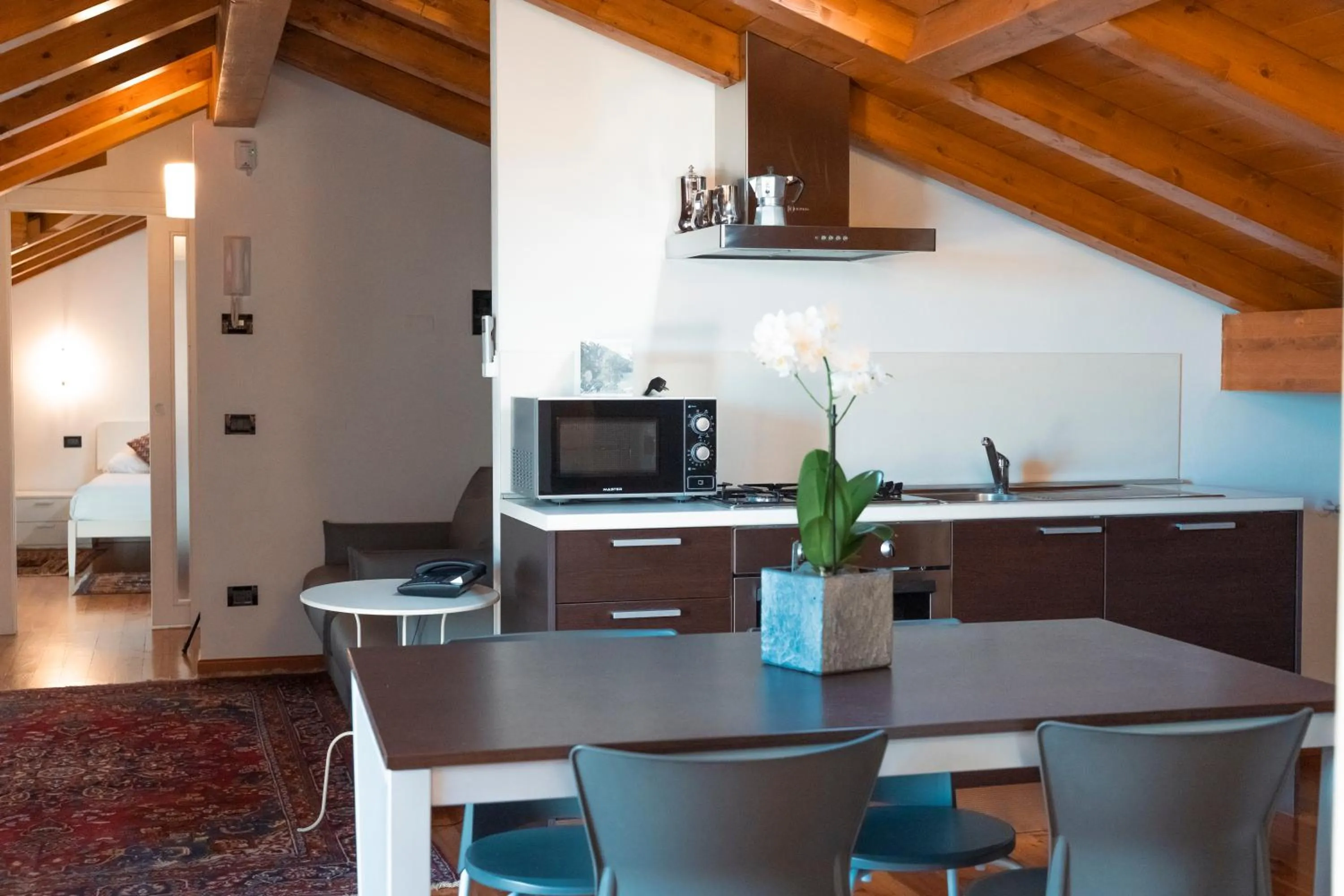 Kitchen or kitchenette in Hotel Ristorante La Quartina