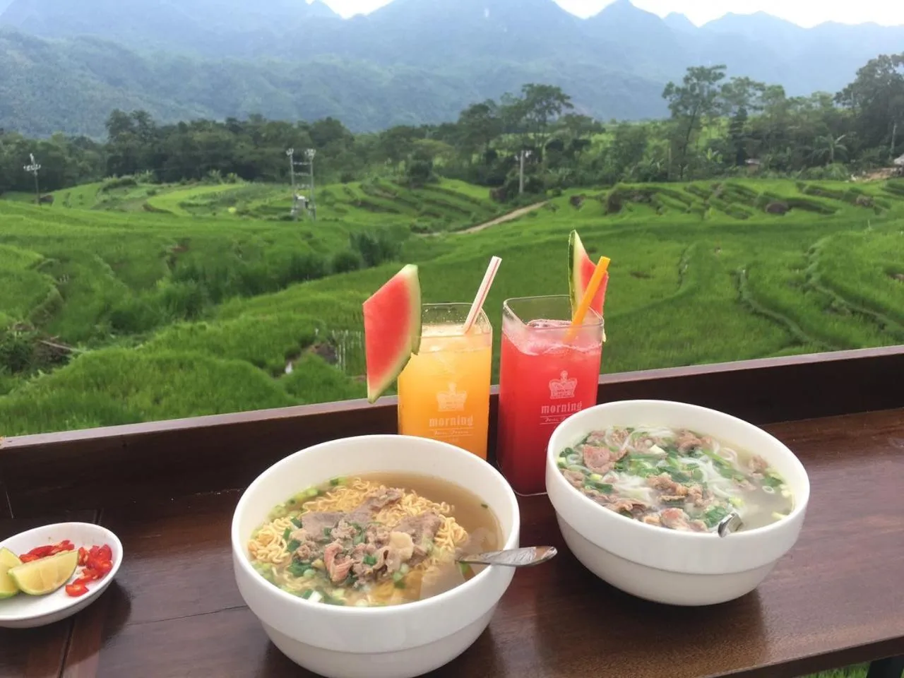 Property building in Pu Luong May Home & Cafe