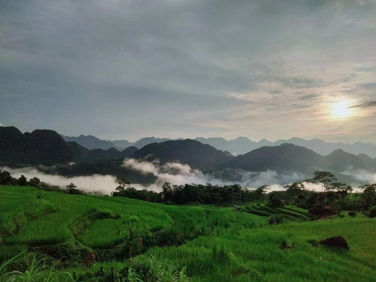 Mountain view in Pu Luong May Home & Cafe