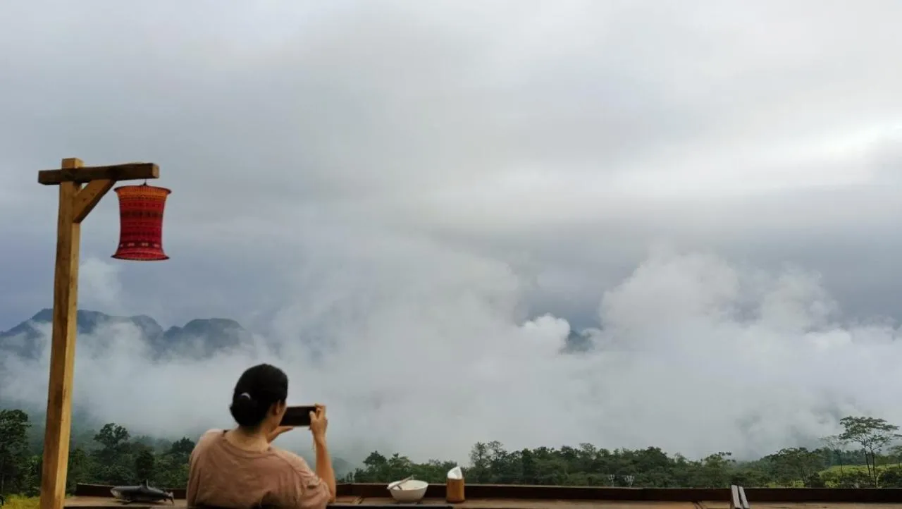 Mountain view in Pu Luong May Home & Cafe