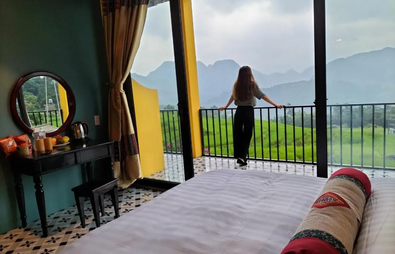 Bed in Pu Luong May Home & Cafe