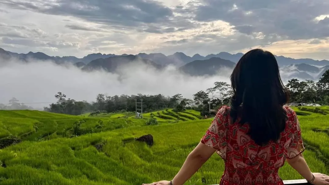 Mountain view in Pu Luong May Home & Cafe