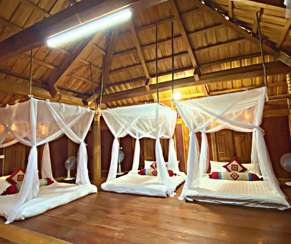 Bed in Pu Luong May Home & Cafe