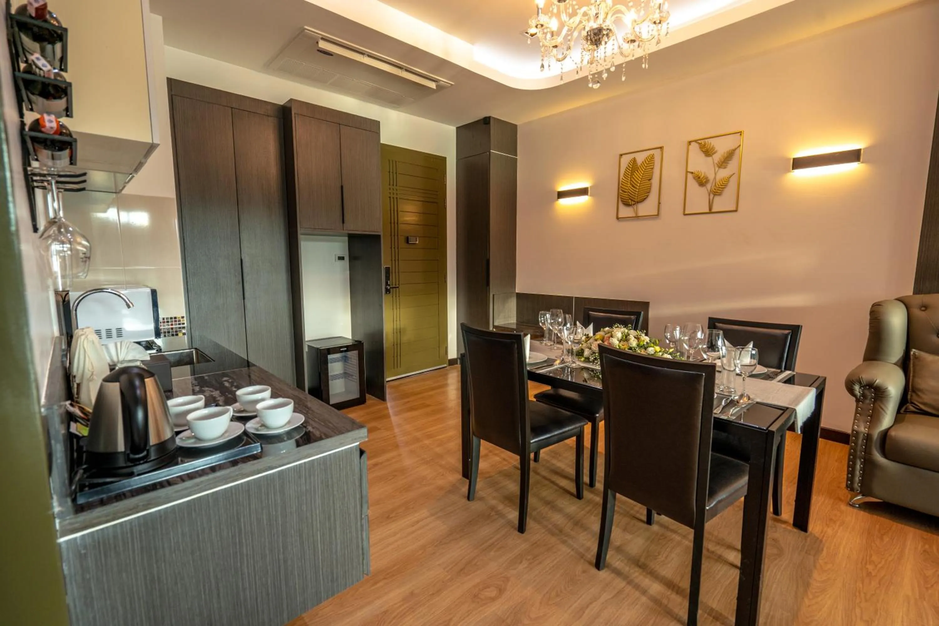 Living room in Pim Pool Villa Nan