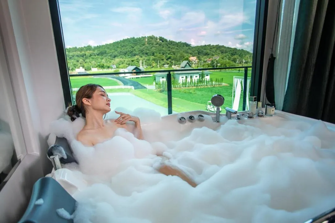 Mountain view in Pim Pool Villa Nan