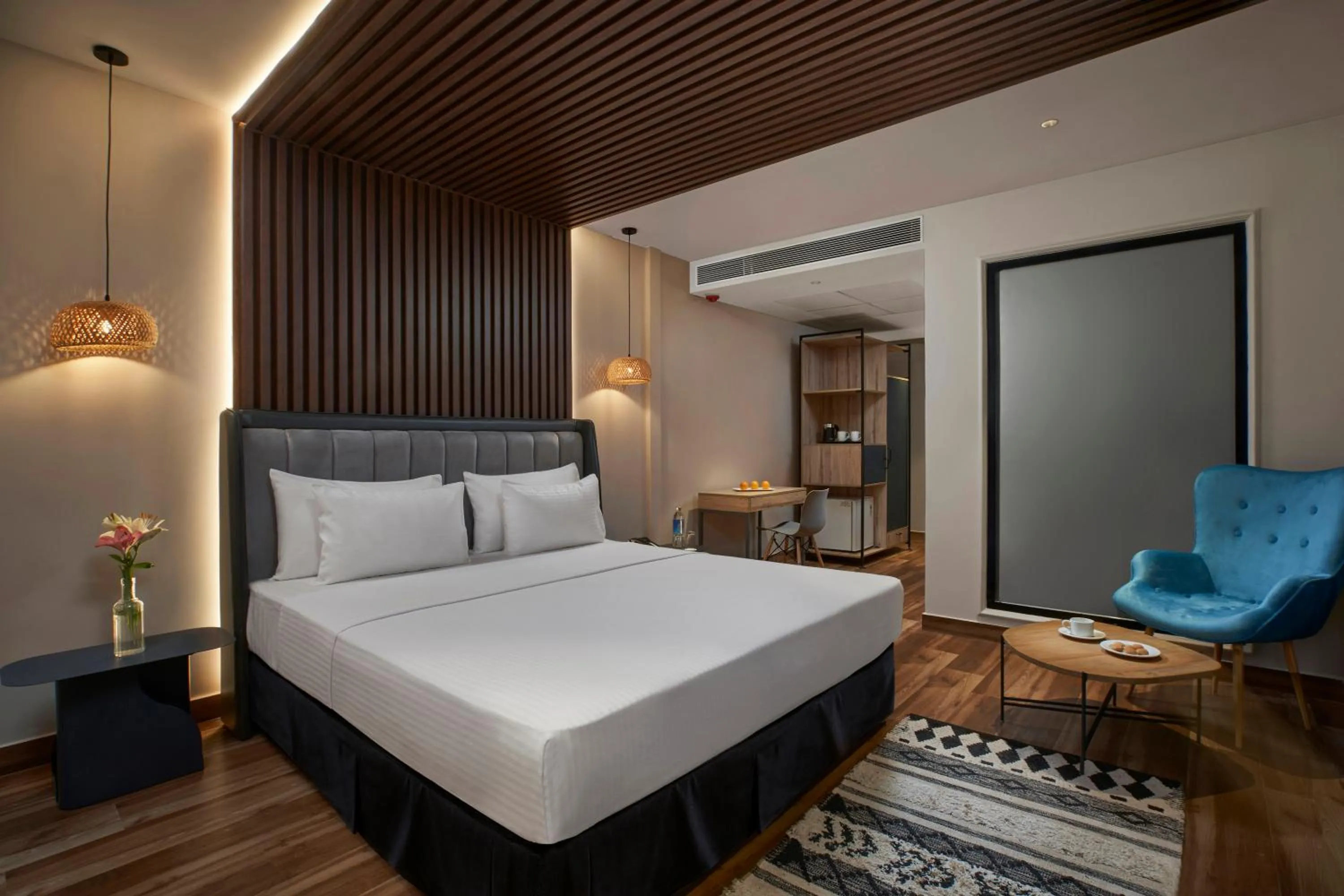 Bed in Avataara Resort & Spa