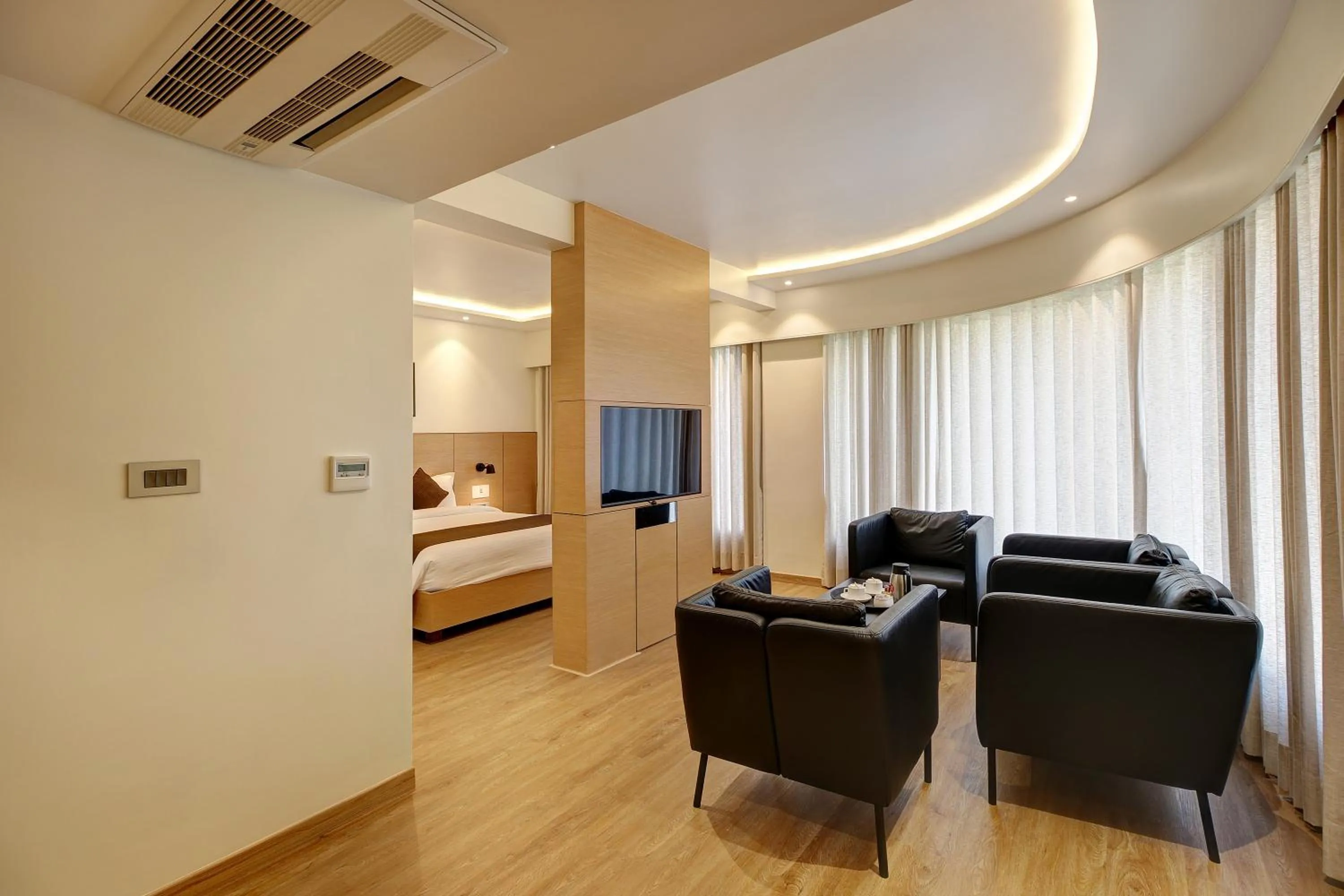 Bed in Hotel Mumbai House Ghansoli, Navi Mumbai