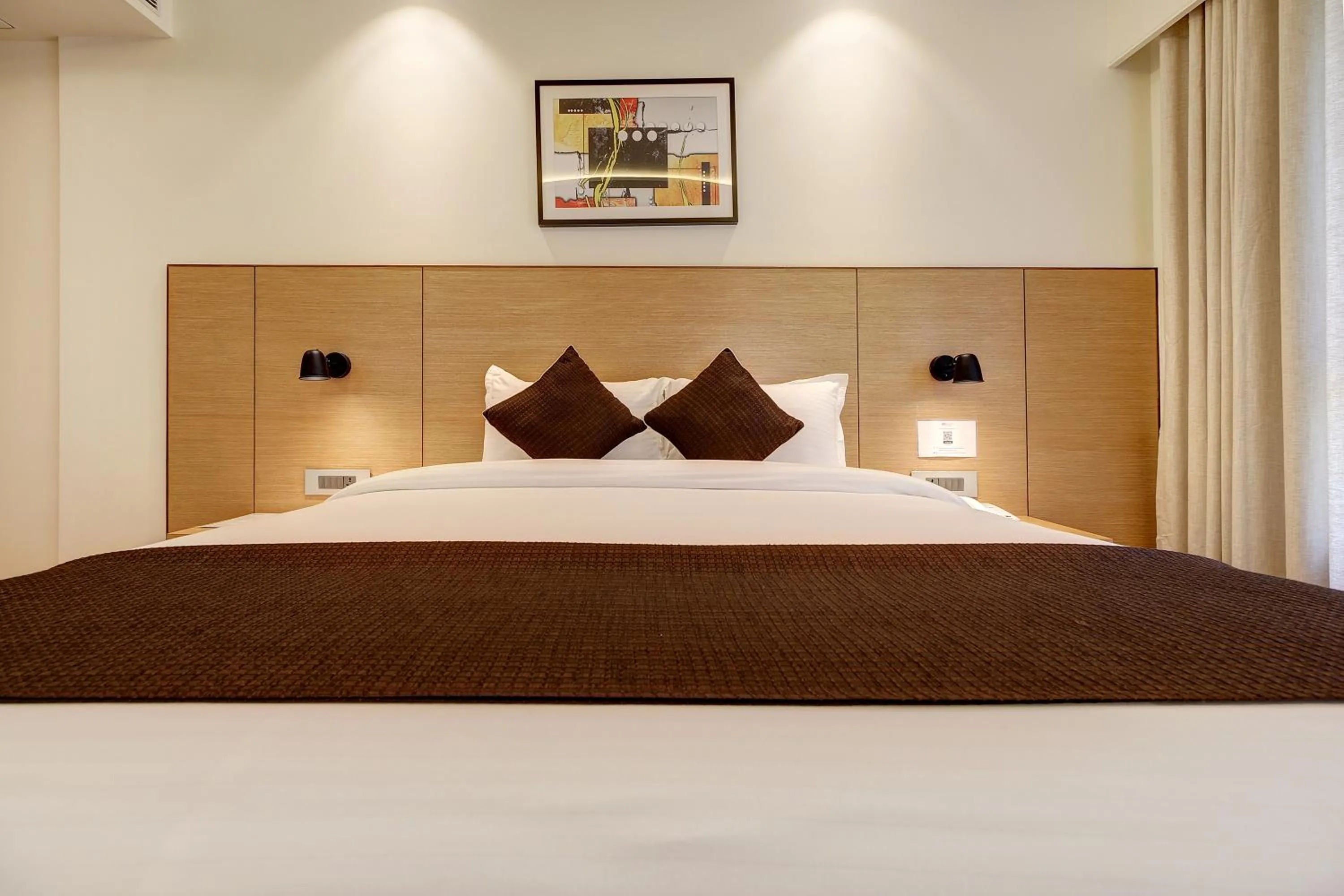 Bed in Hotel Mumbai House Ghansoli, Navi Mumbai