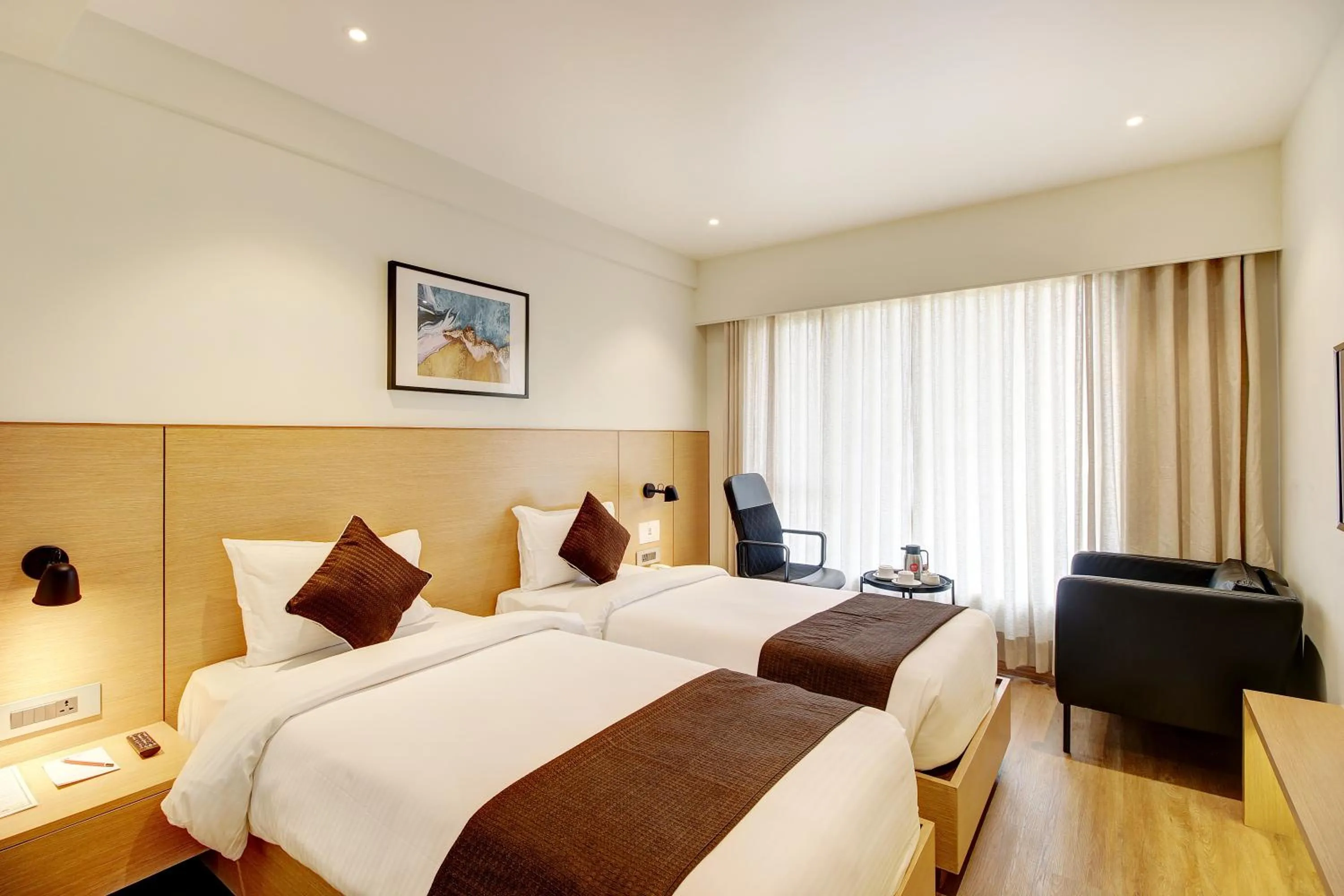 Bed in Hotel Mumbai House Ghansoli, Navi Mumbai