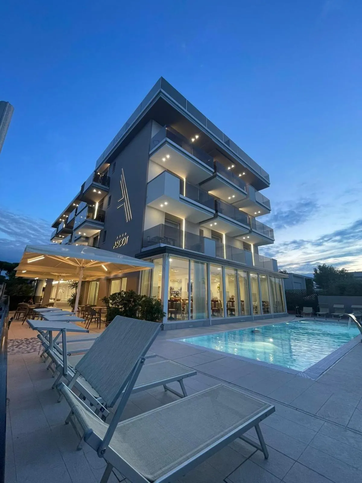 Property building in Hotel Ascot Riccione