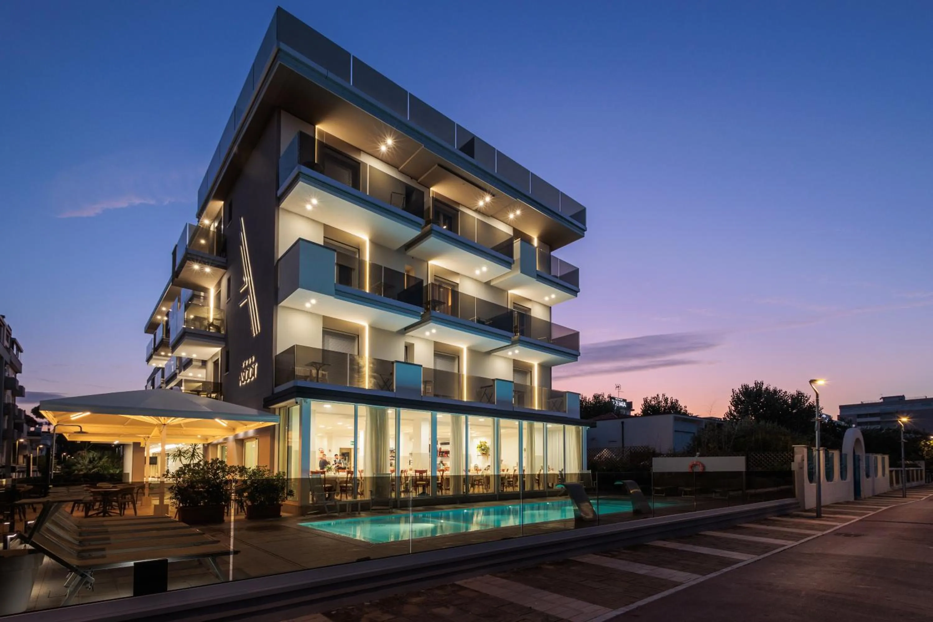 Property building in Hotel Ascot Riccione