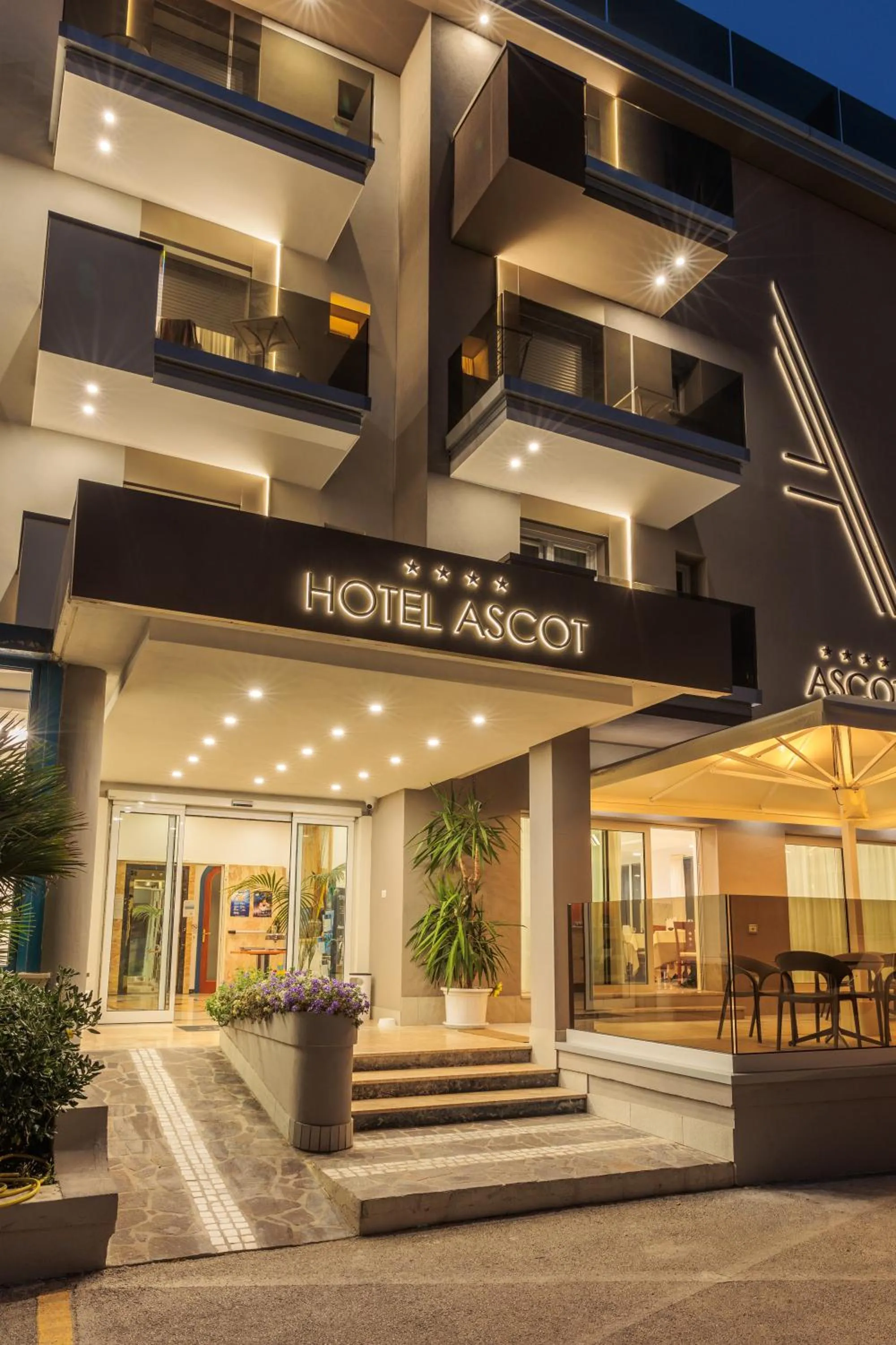 Property building in Hotel Ascot Riccione