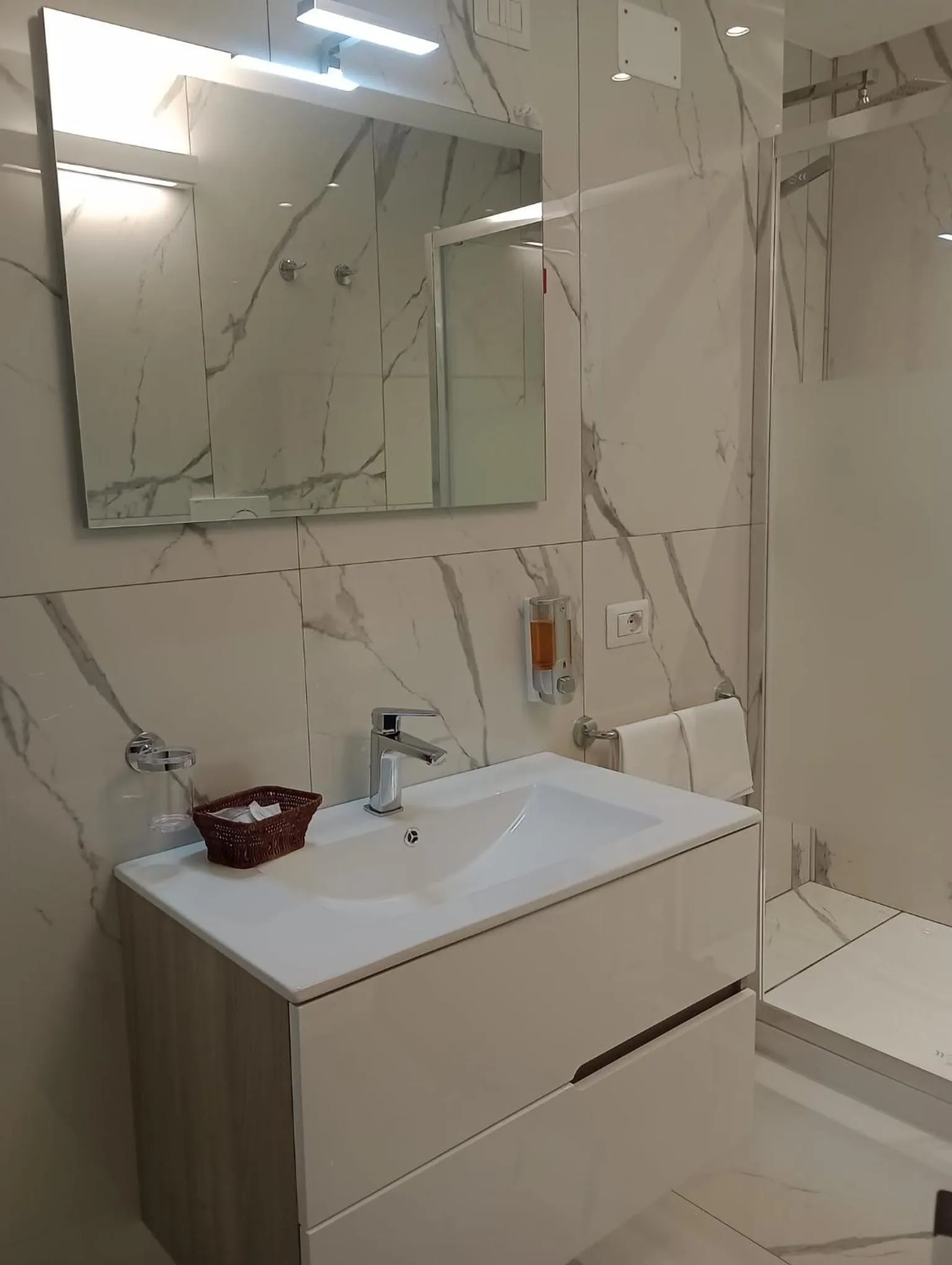 Bathroom in Hotel Centrale Europa