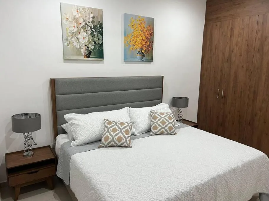 Bed in New & beautiful apartment GF with private pool