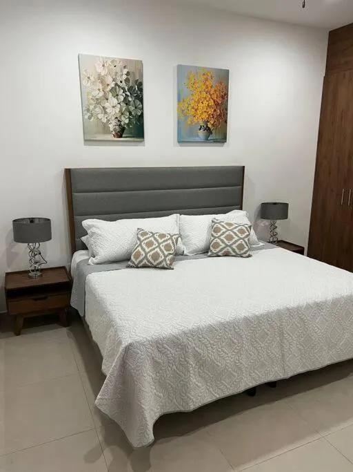 Bed in New & beautiful apartment GF with private pool