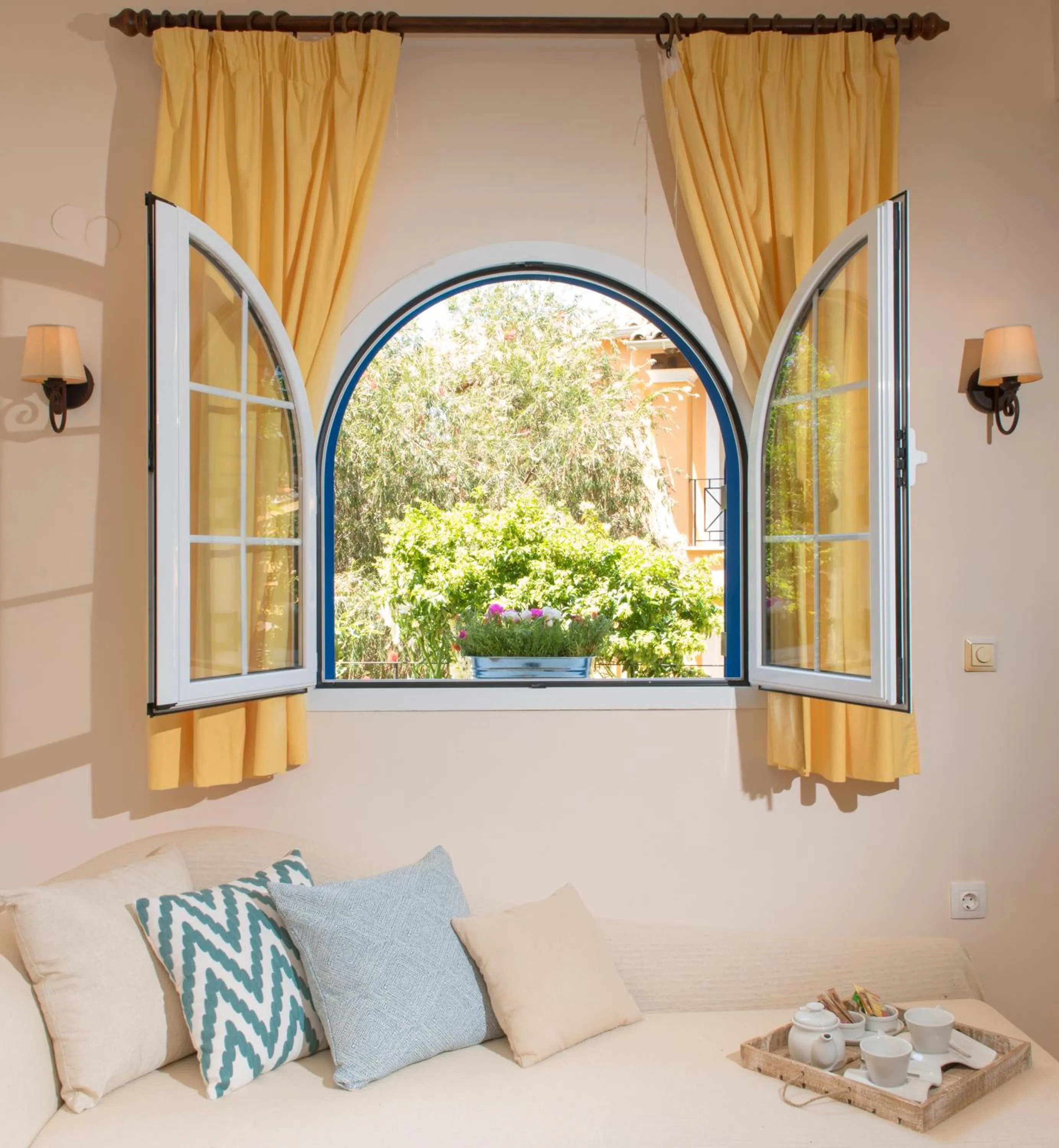 Living room in Sebastian's - Agios Gordios Beach