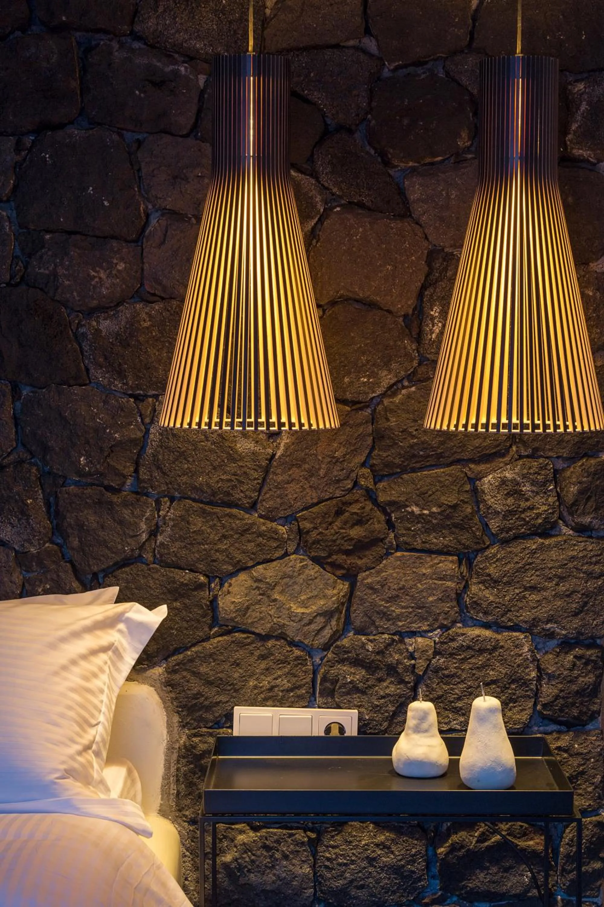 Decorative detail, Bed in Aroma Suites