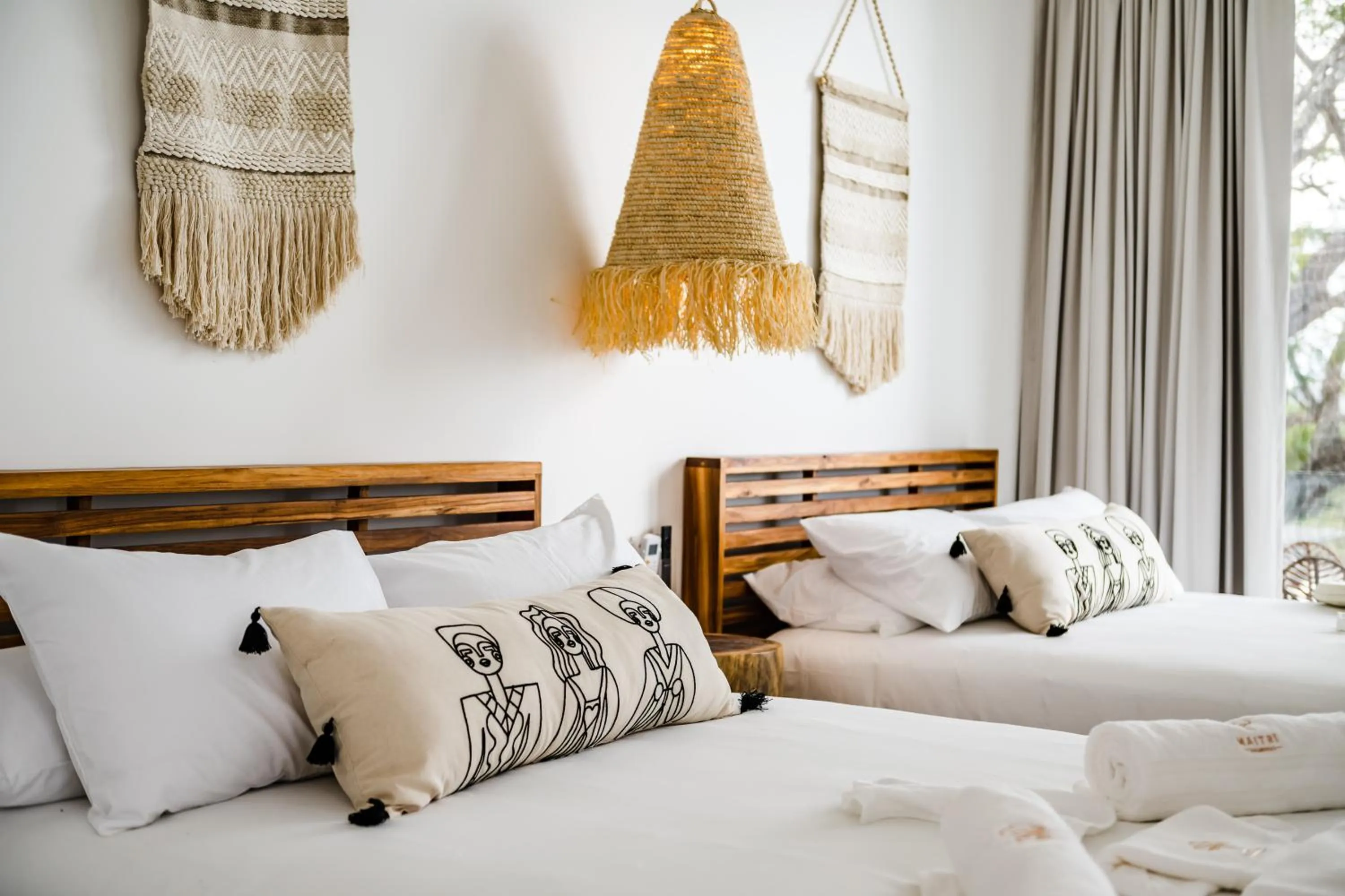 Bed in mVillas Luxury Villas with Beach Club Access & Sauna