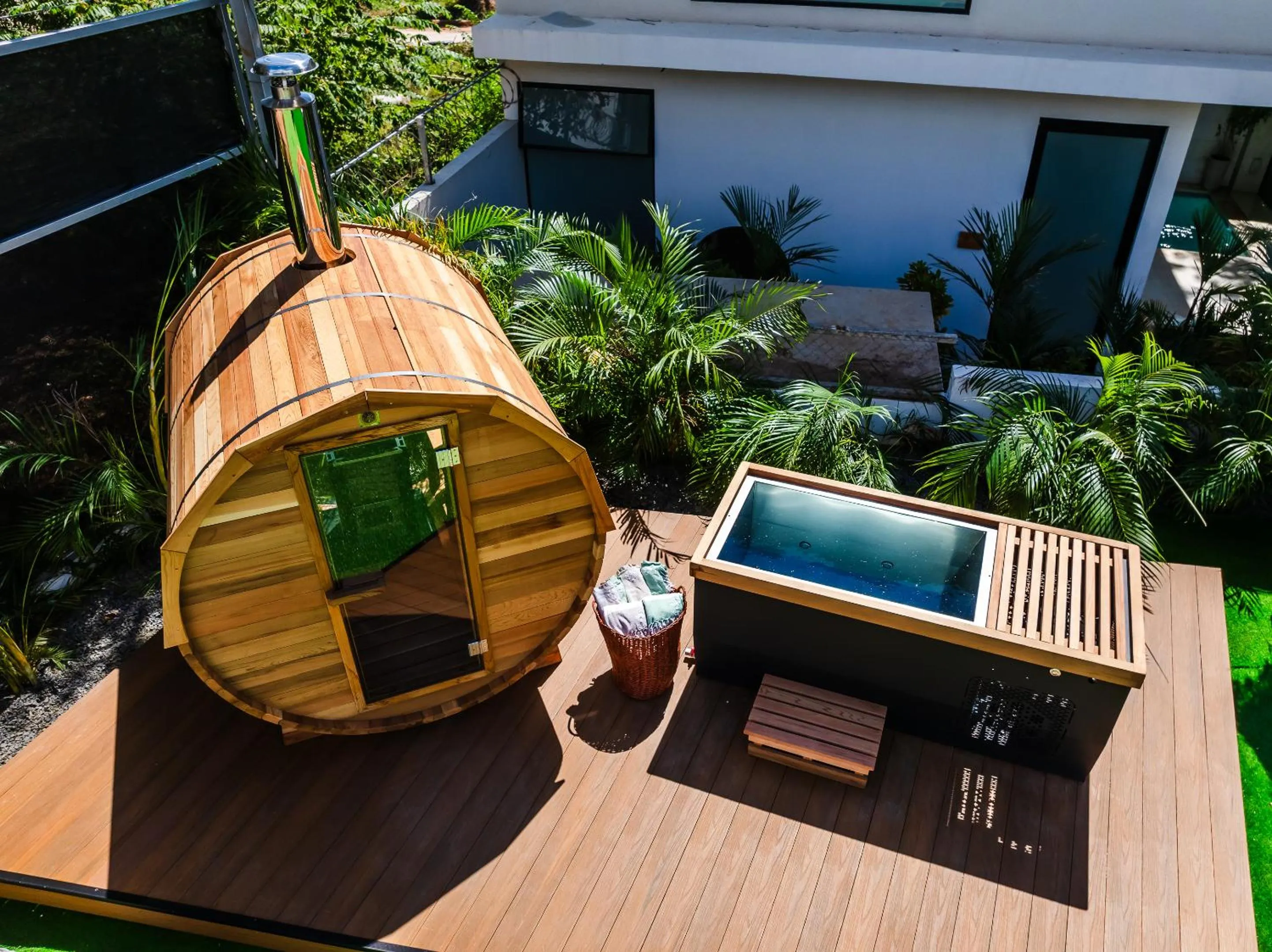 Sauna in mVillas Luxury Villas with Beach Club Access & Sauna